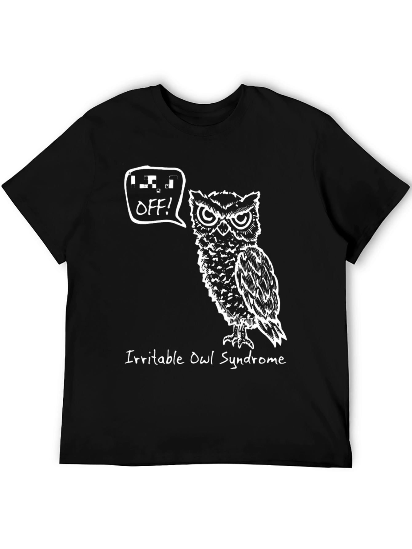 Irritable Owl Syndrome Black Graphic Tee