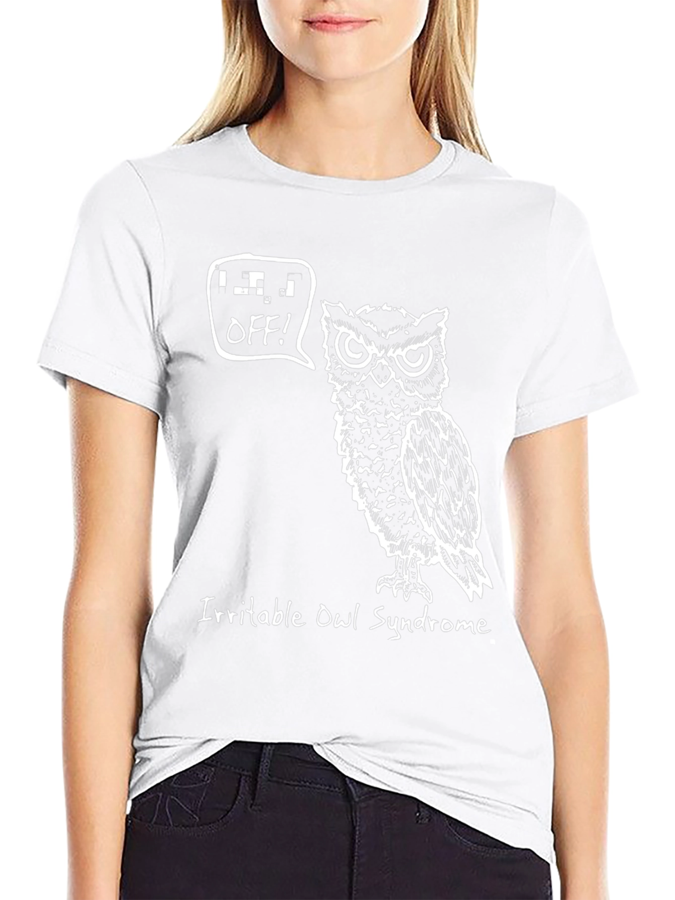 Irritable Owl Syndrome Black Graphic Tee