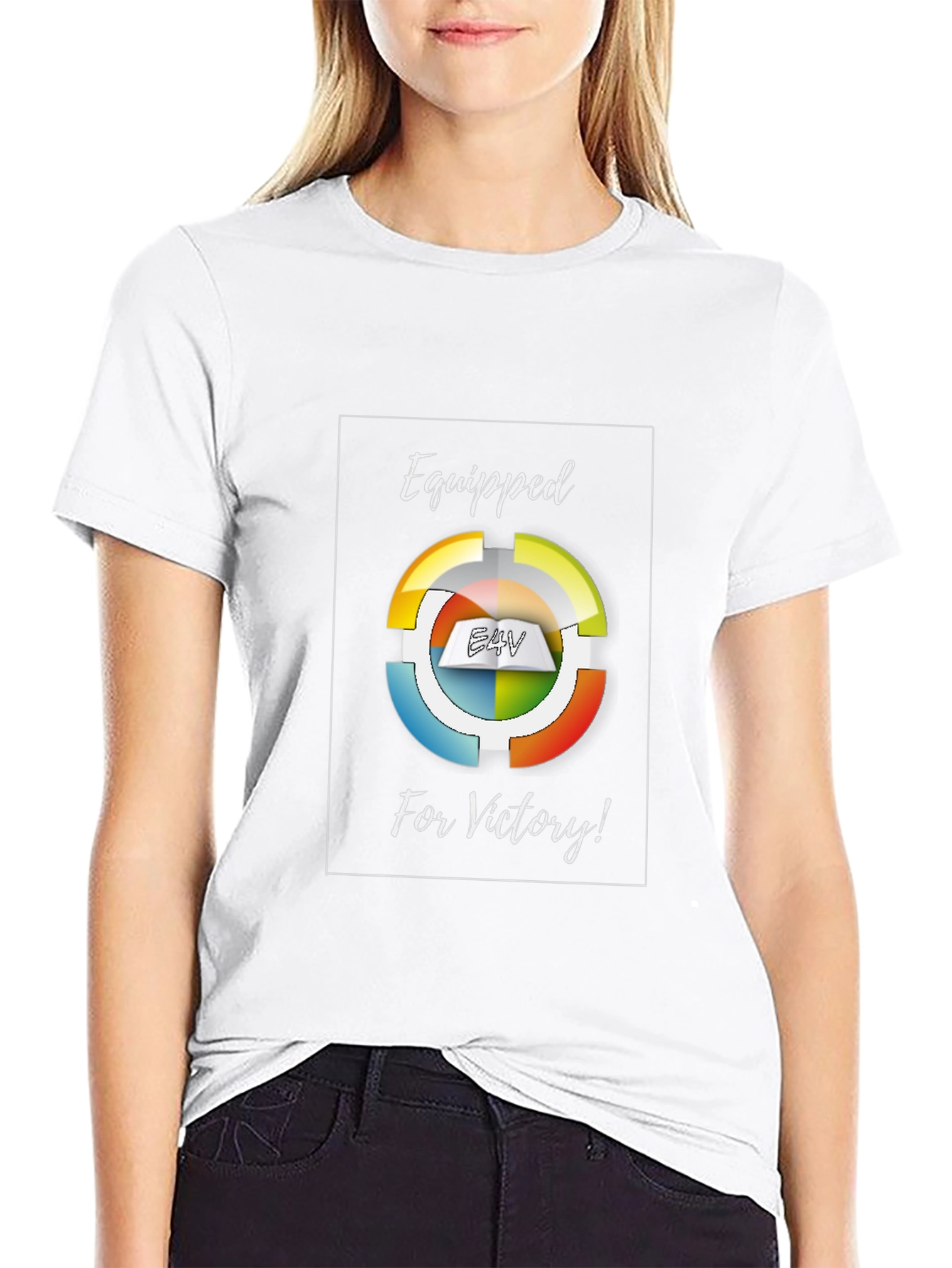 Equipped for Victory Black Graphic T-Shirt