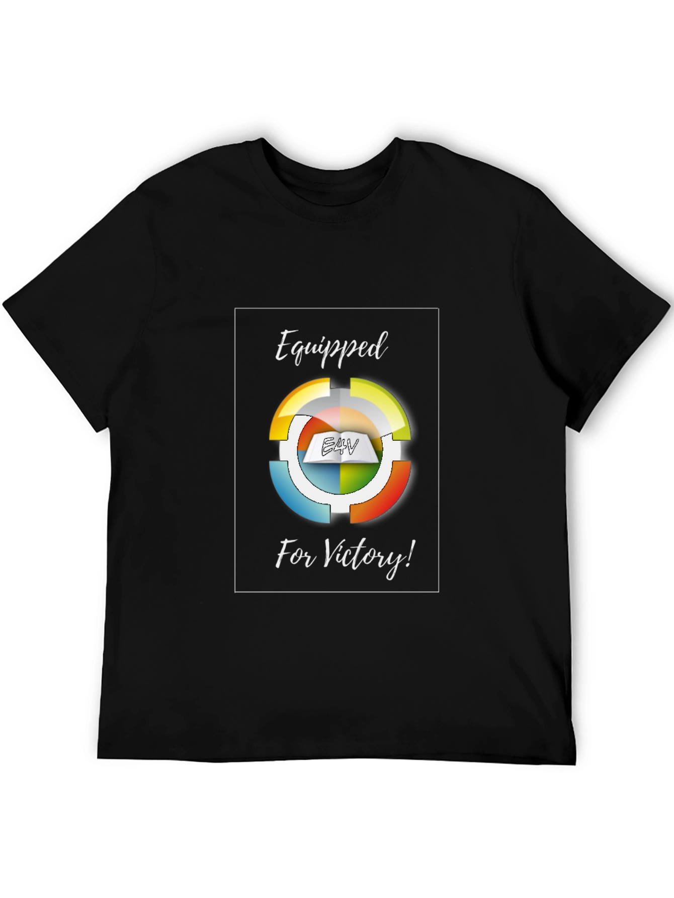 Equipped for Victory Black Graphic T-Shirt