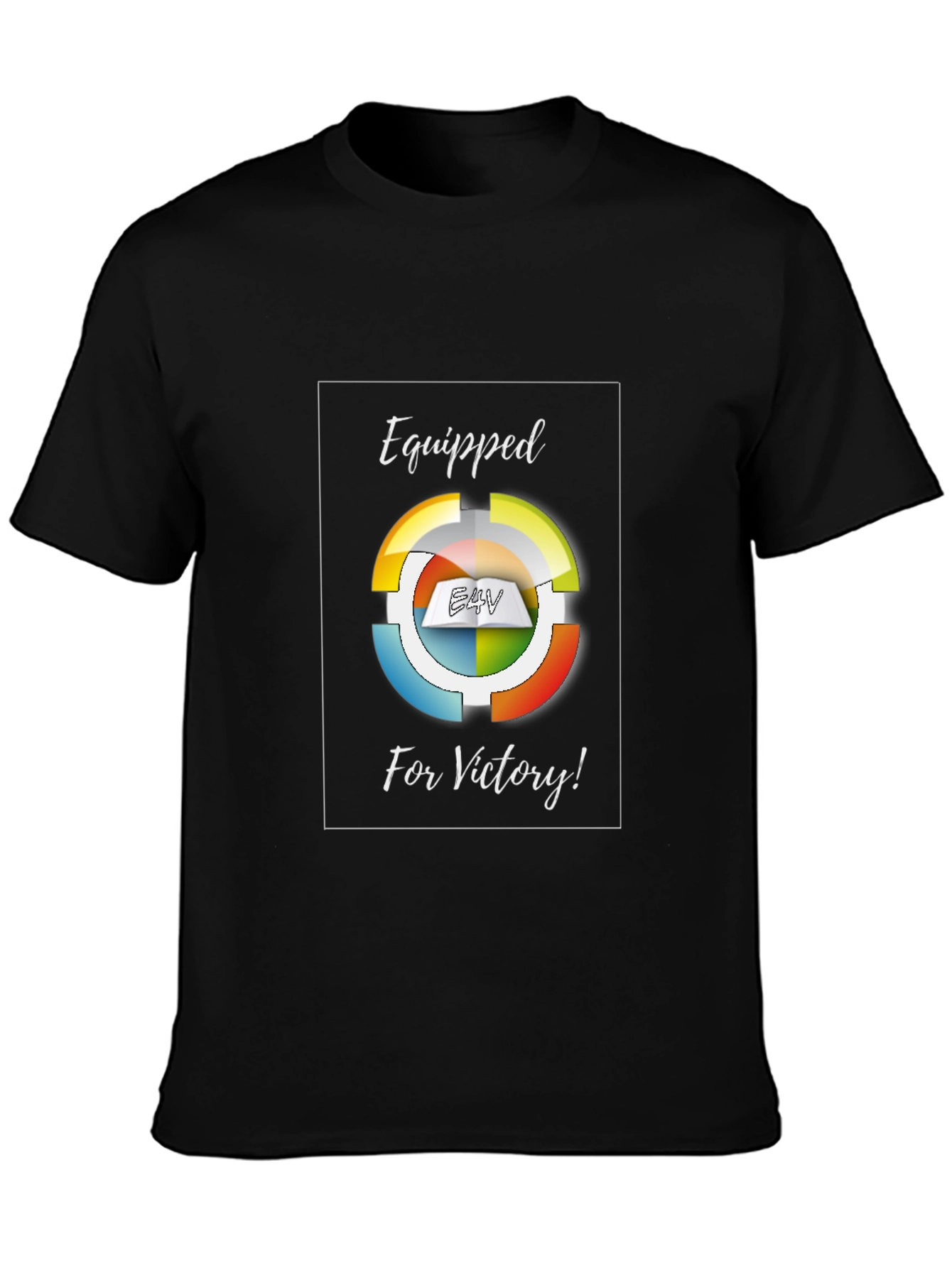 Equipped for Victory Black Graphic T-Shirt