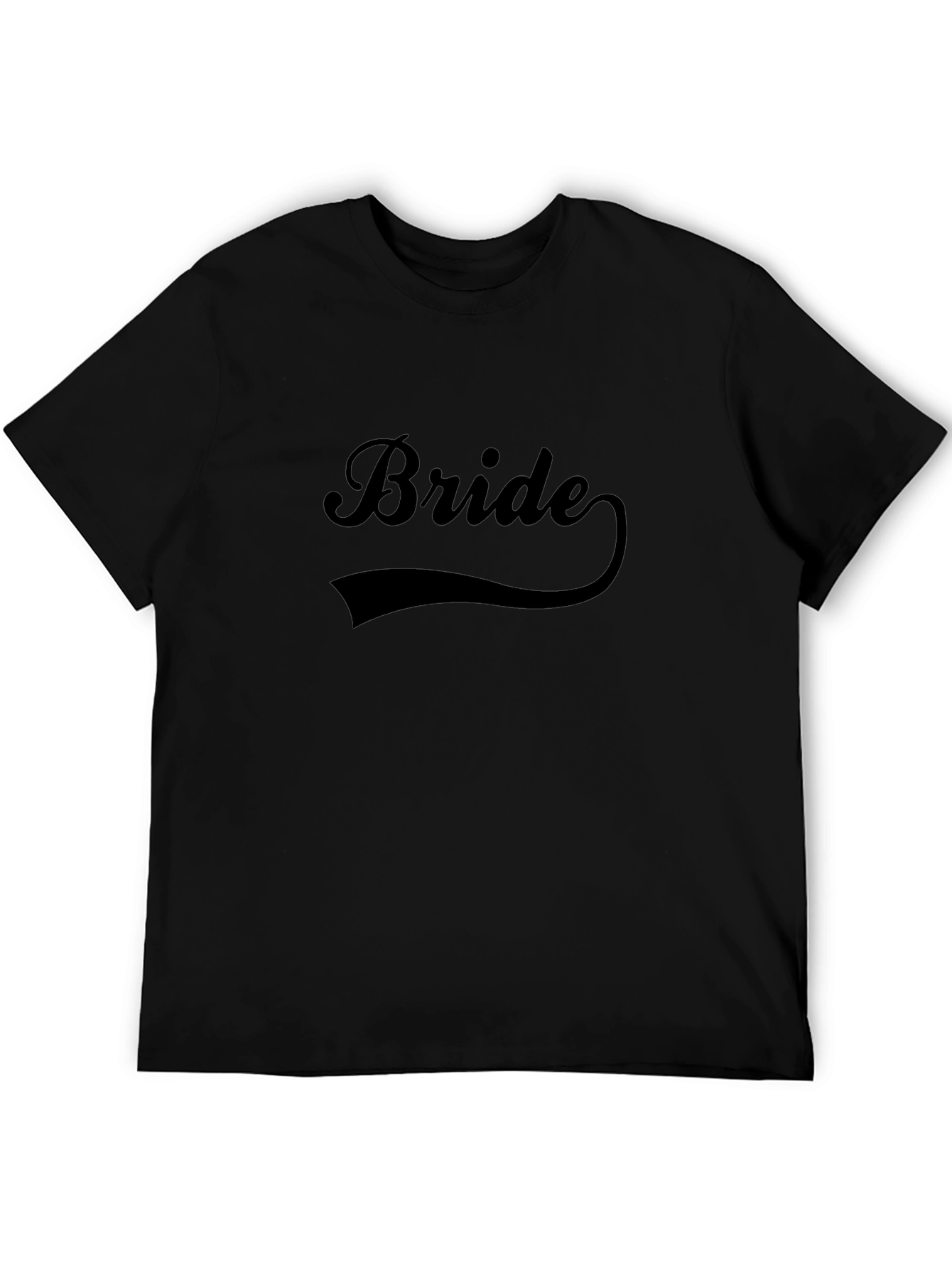 Bride T-Shirt - Black Crew Neck Wedding Tee