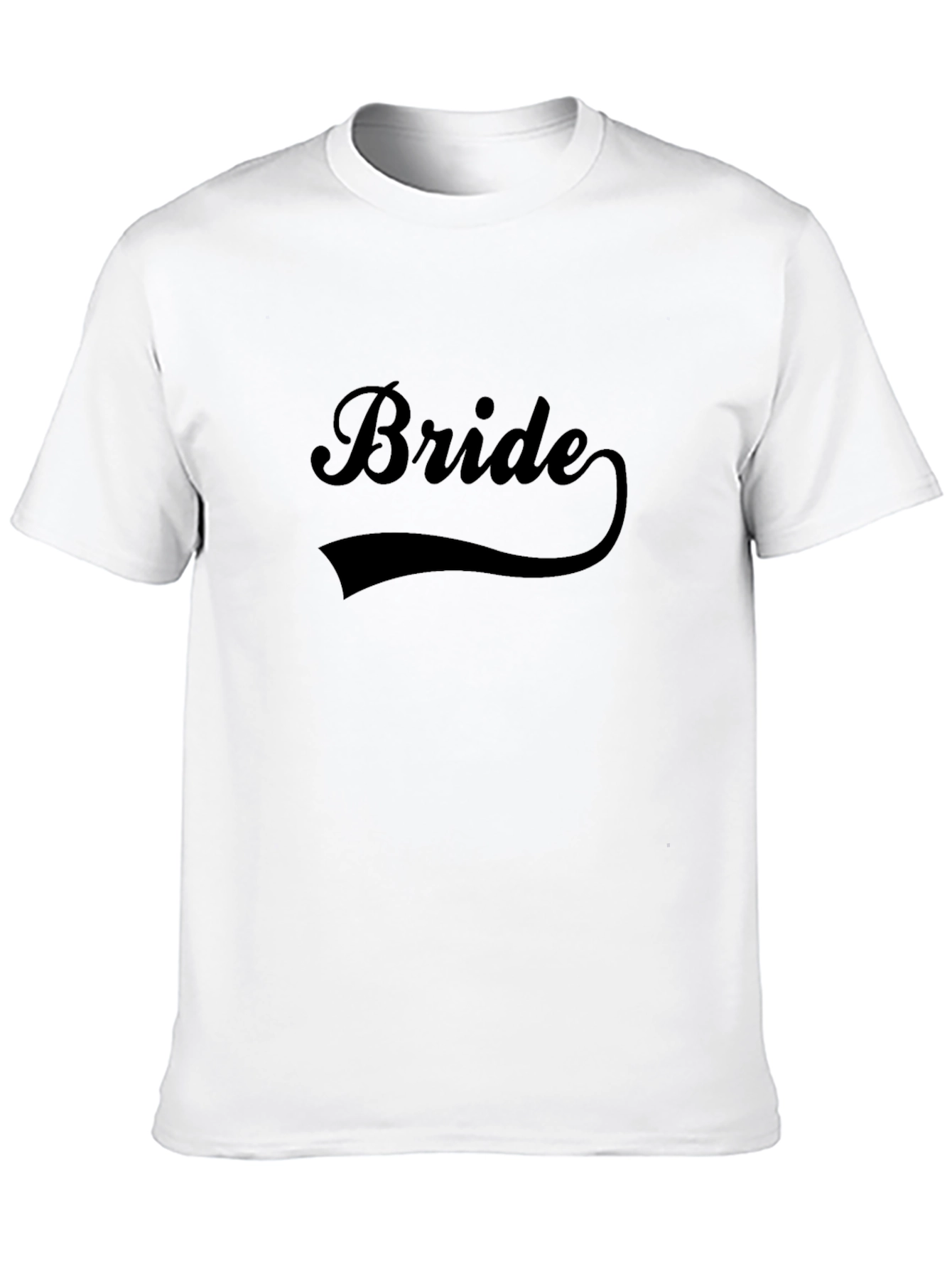 Bride T-Shirt - Black Crew Neck Wedding Tee