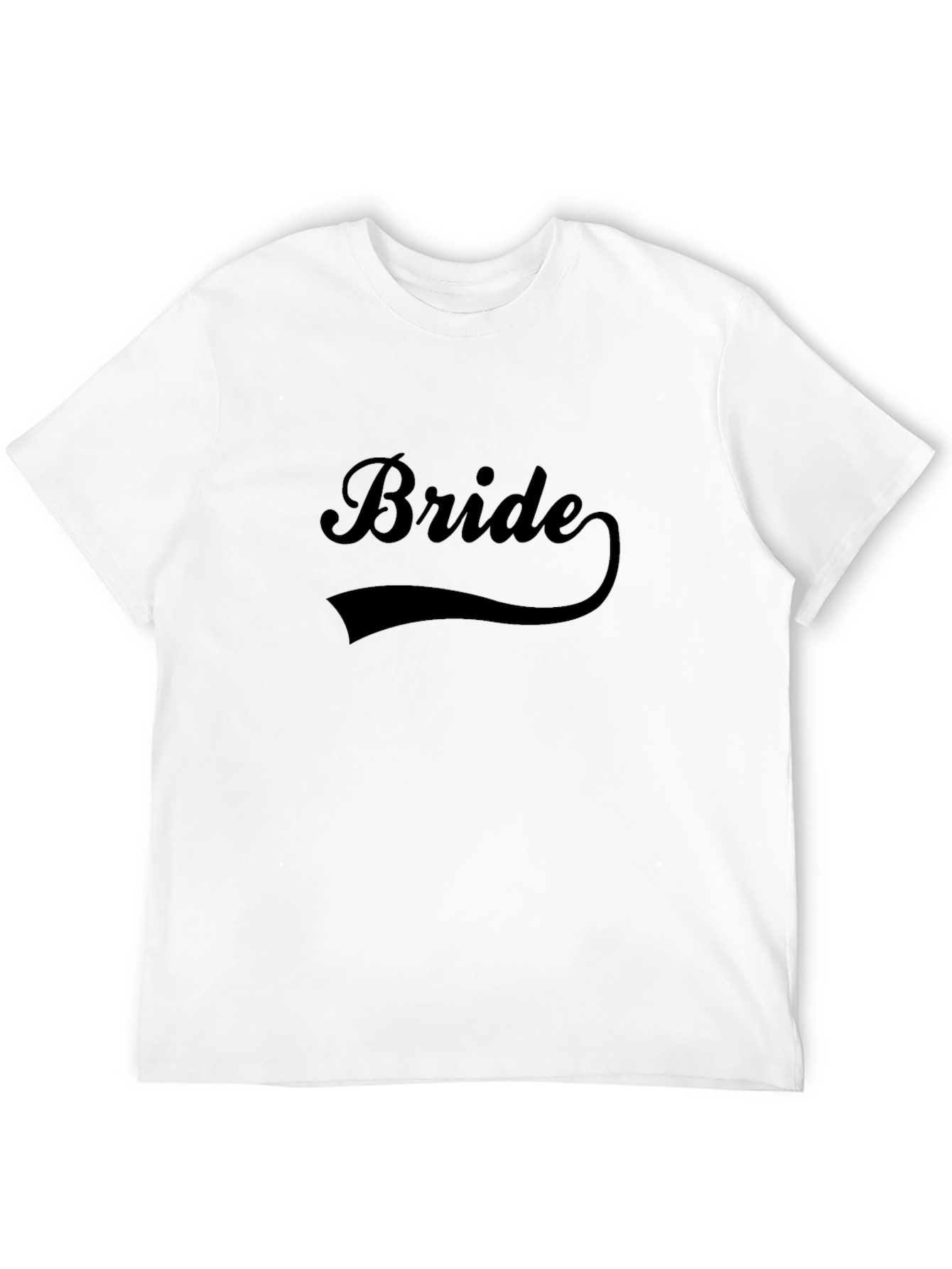 Bride T-Shirt - Black Crew Neck Wedding Tee