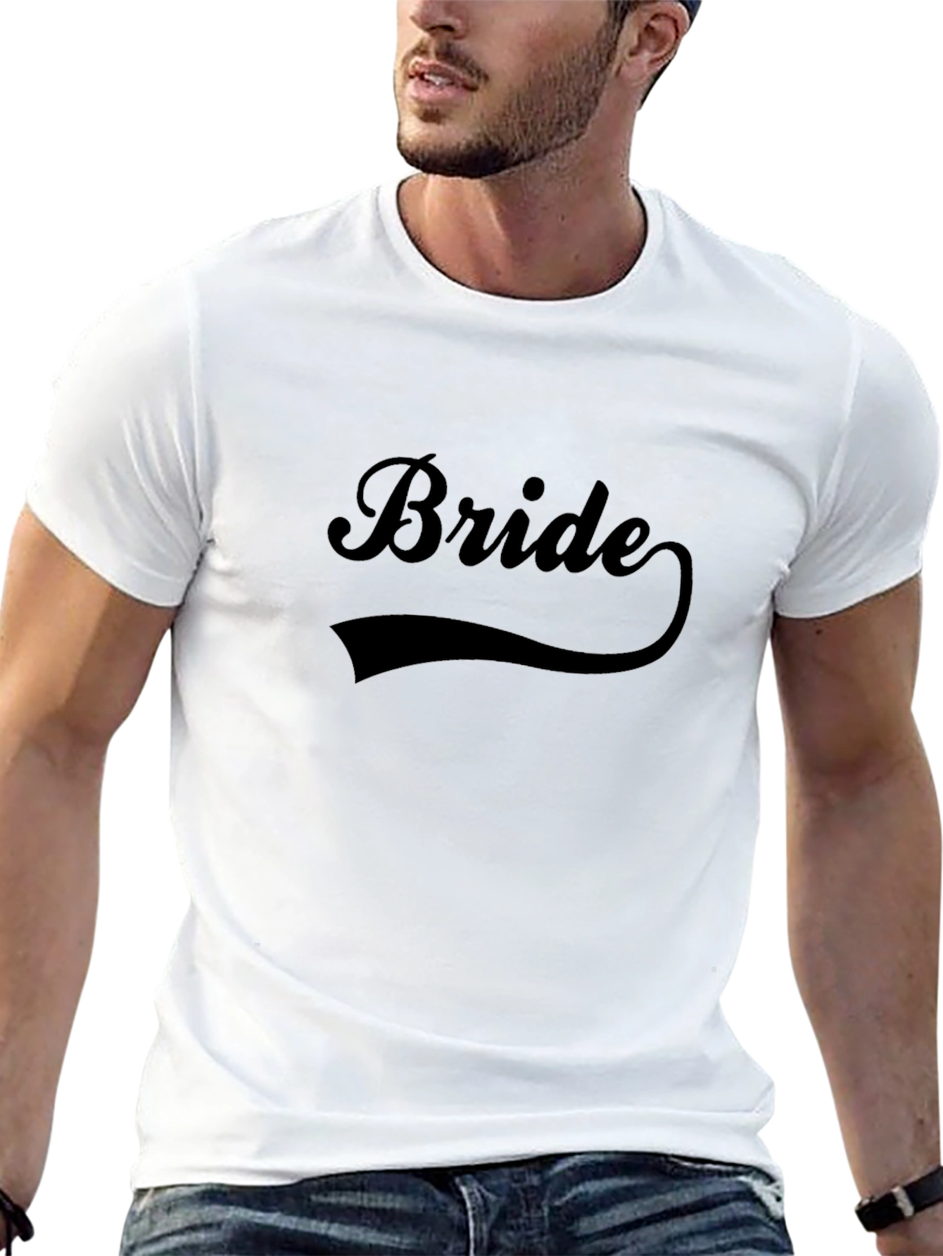 Bride T-Shirt - Black Crew Neck Wedding Tee