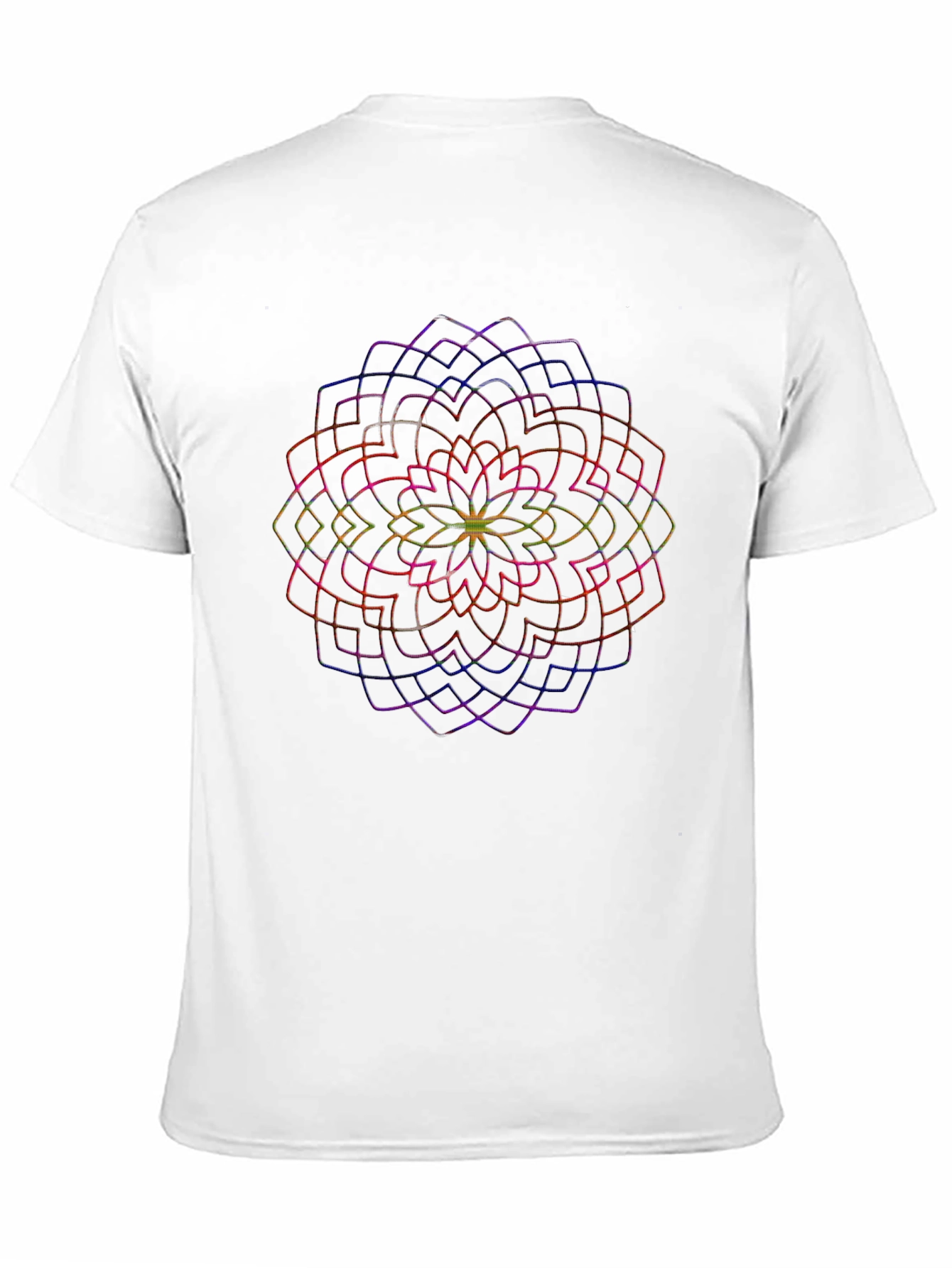 Vibrant Mandala Graphic Black T-Shirt