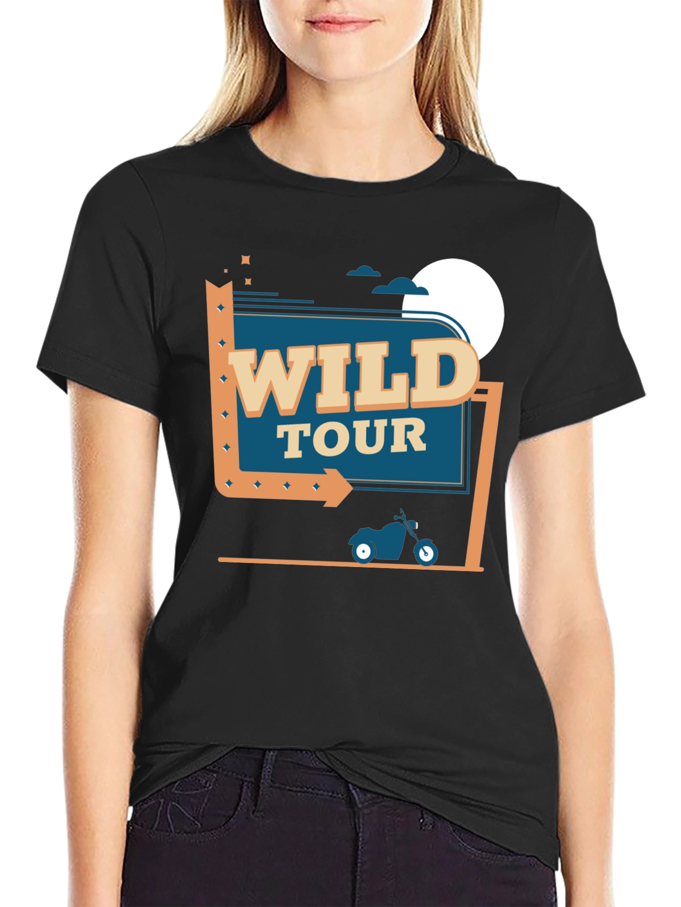 Wild Tour Graphic Tee - Black