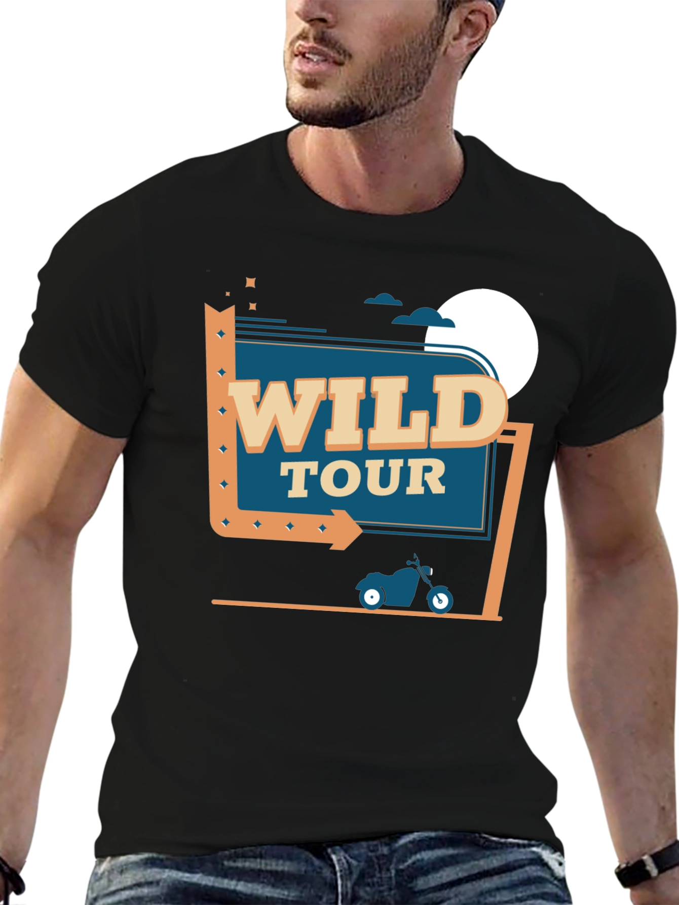 Wild Tour Graphic Tee - Black