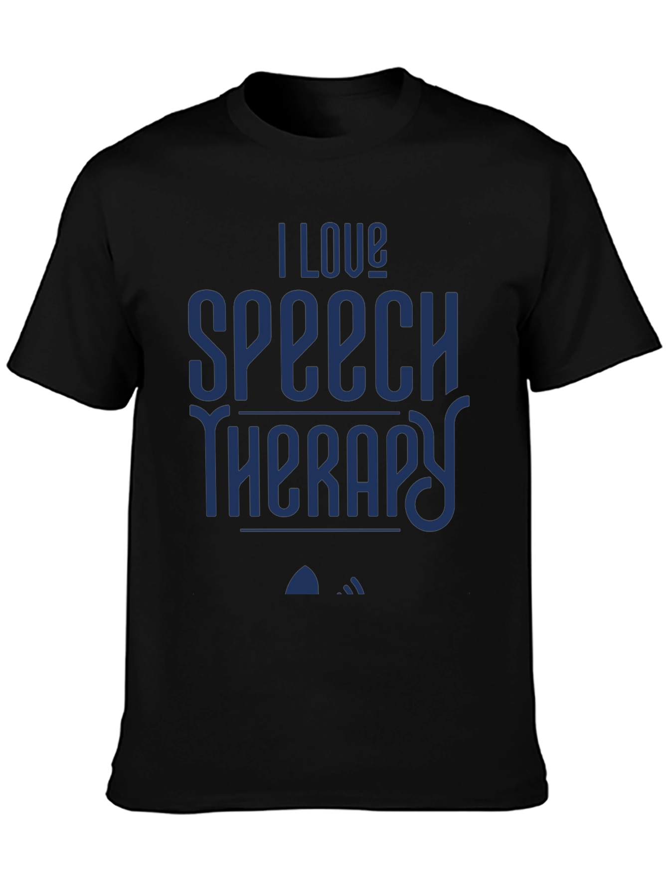I Love Speech Therapy T-Shirt - Black