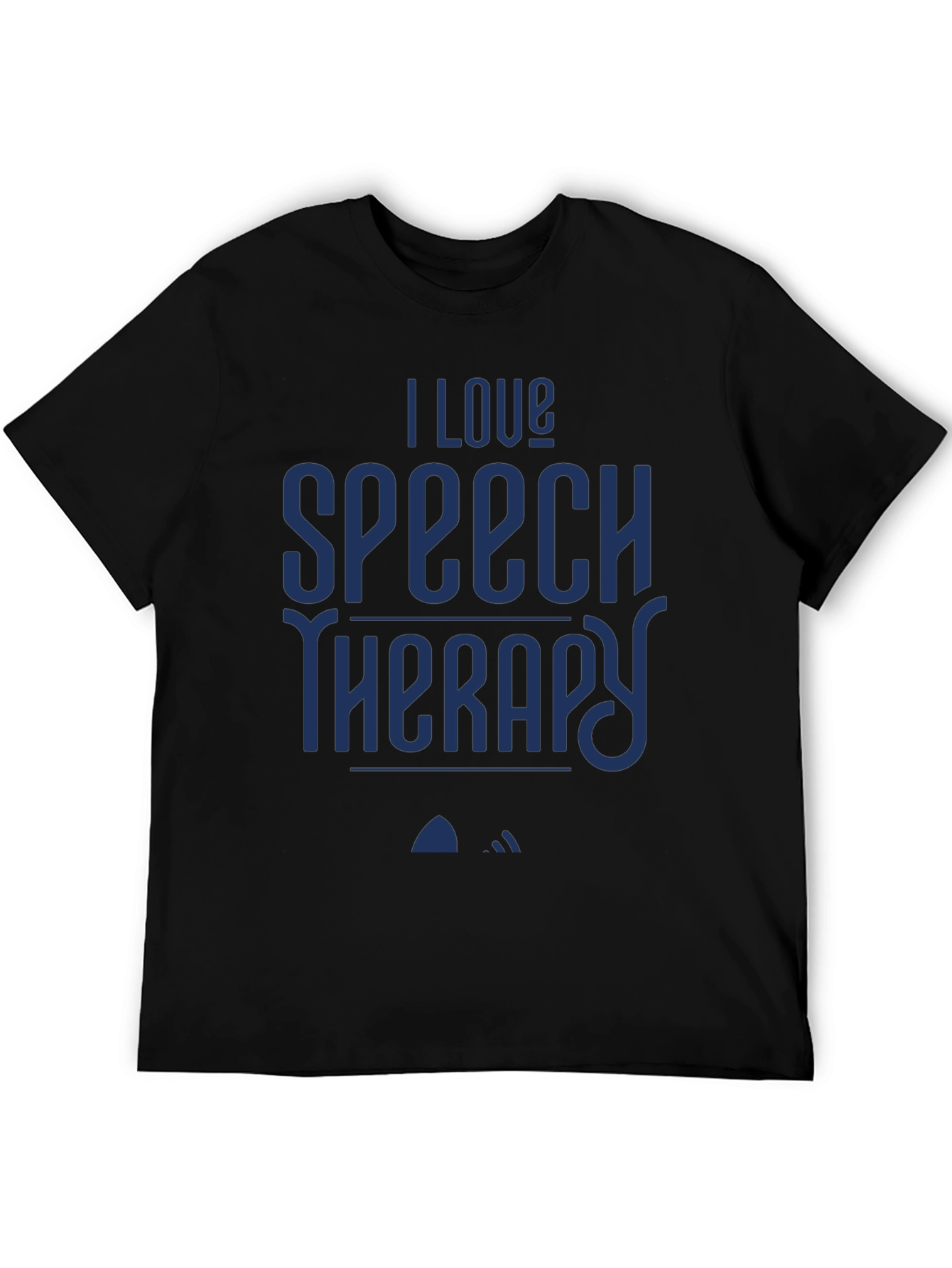 I Love Speech Therapy T-Shirt - Black