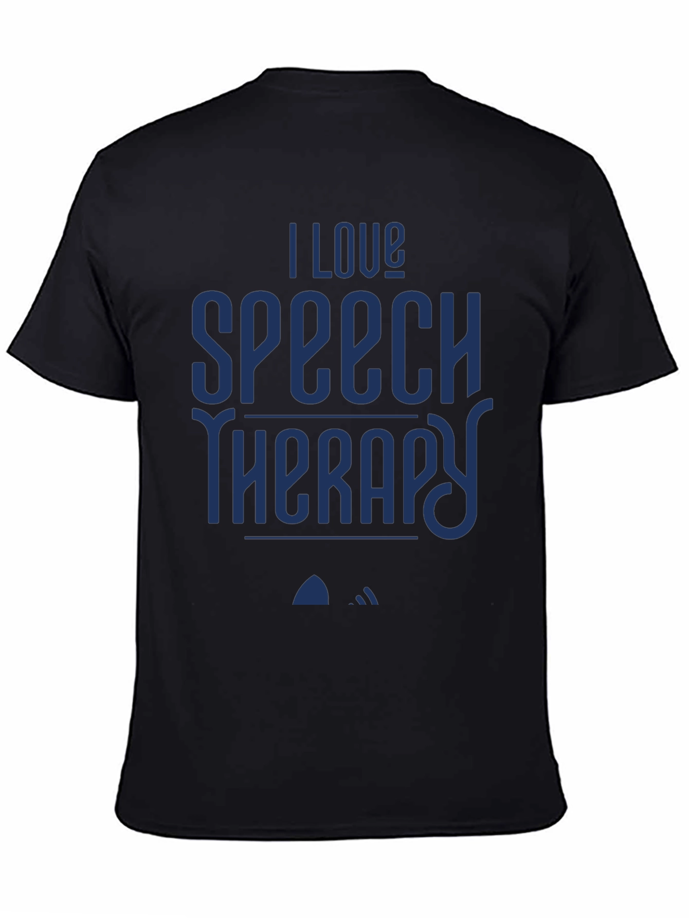 I Love Speech Therapy T-Shirt - Black