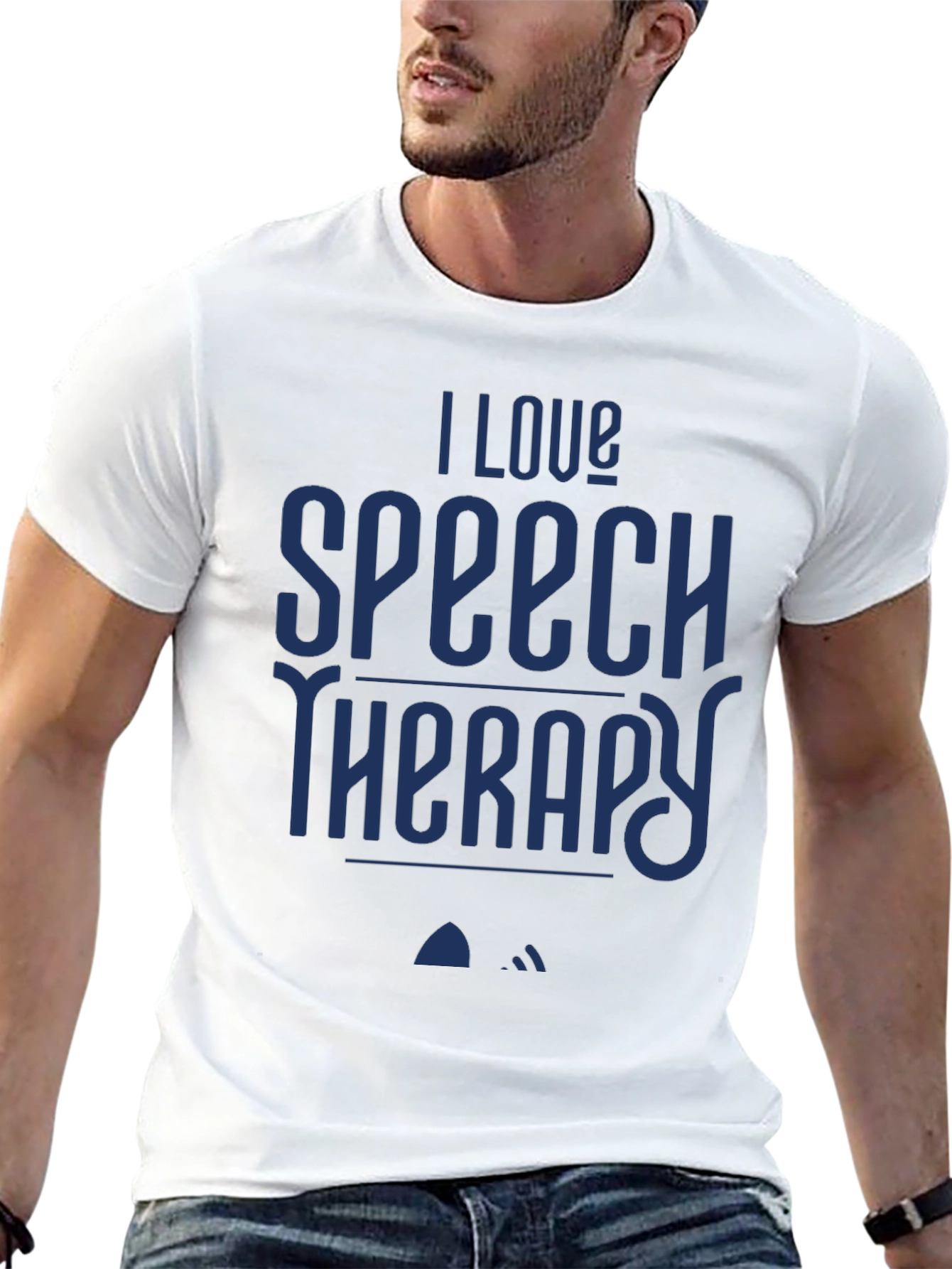 I Love Speech Therapy T-Shirt - Black