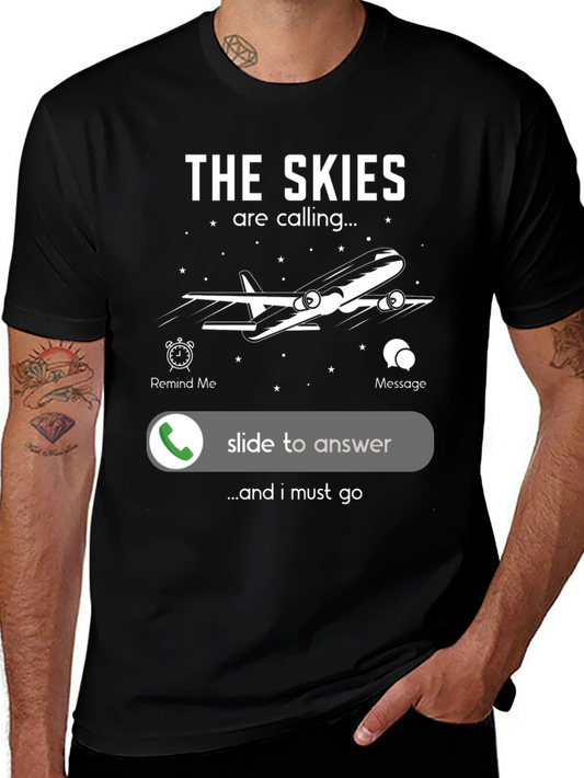 The Skies are Calling Airplane T-Shirt