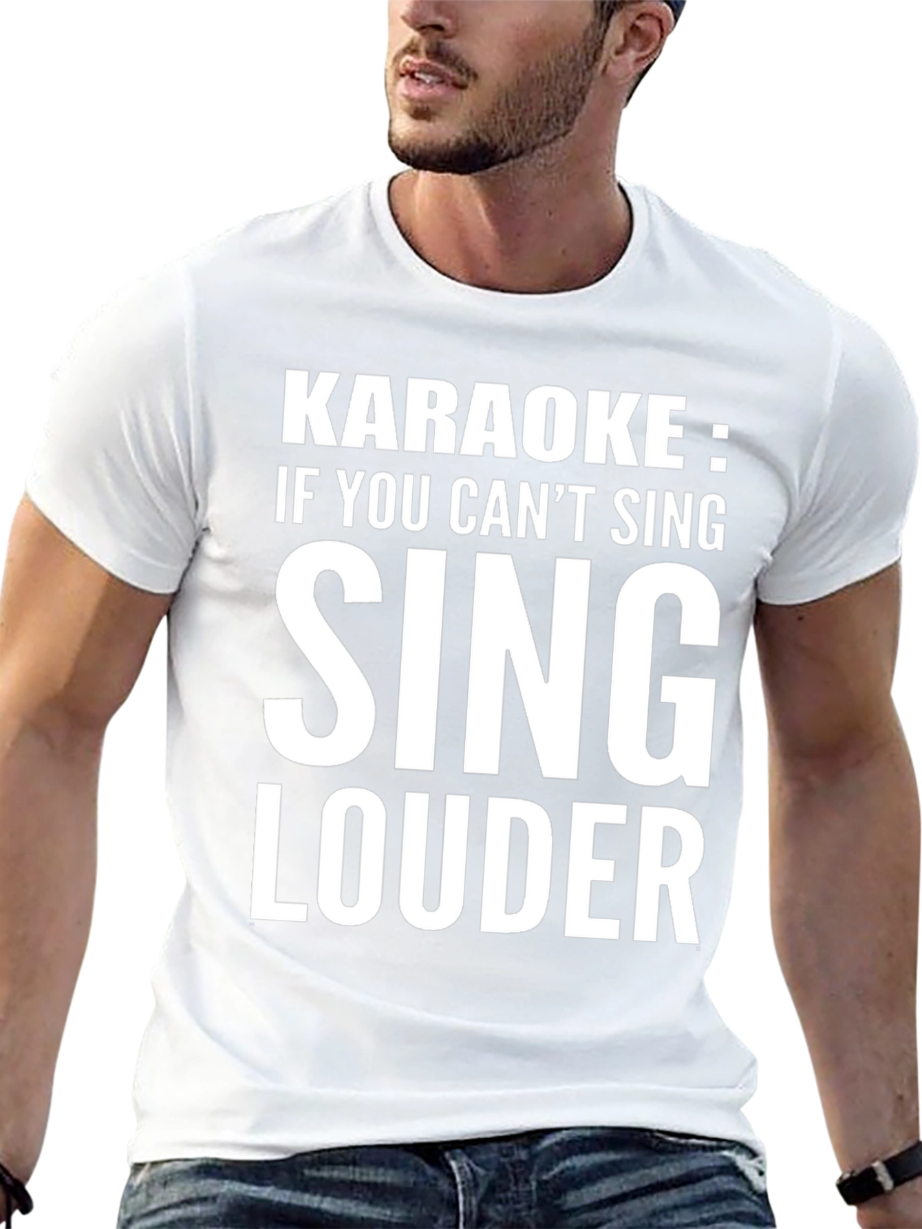 Karaoke Sing Louder Graphic Tee Shirt