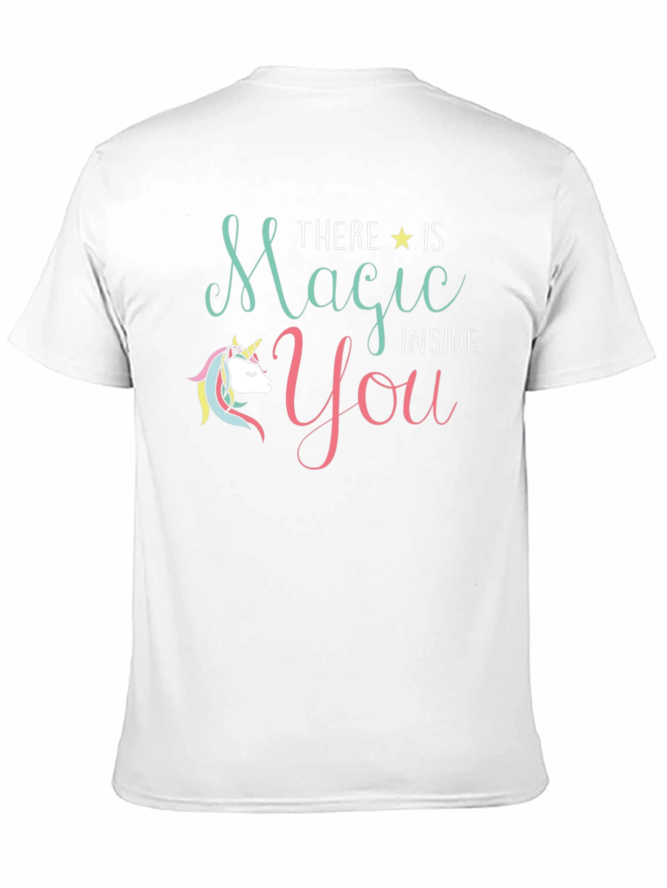 Magical Unicorn Graphic T-Shirt - Black