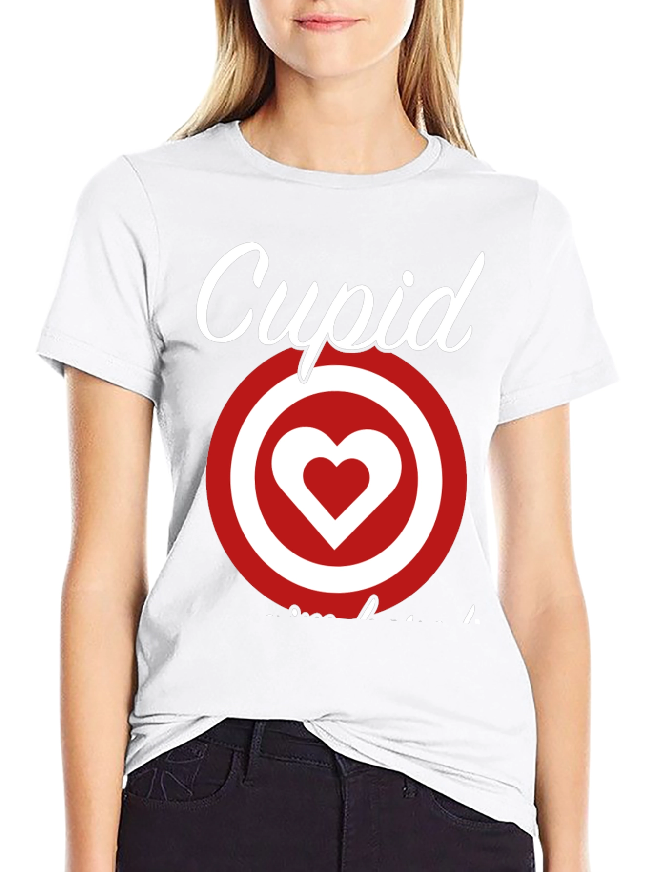 Cupid Target Heart T-Shirt - Valentines Day Love