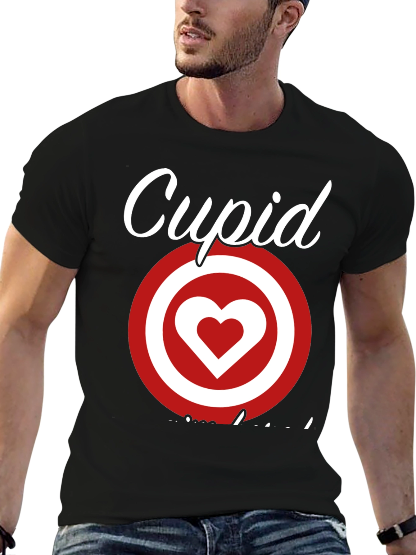 Cupid Target Heart T-Shirt - Valentines Day Love