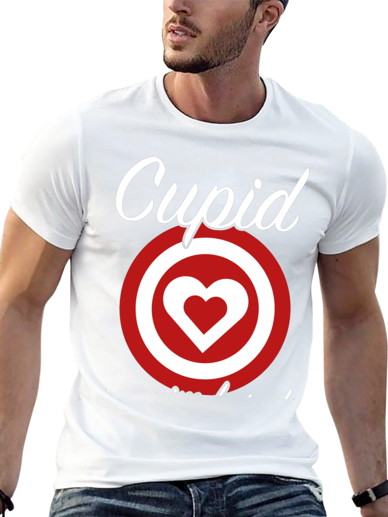 Cupid Target Heart T-Shirt - Valentines Day Love