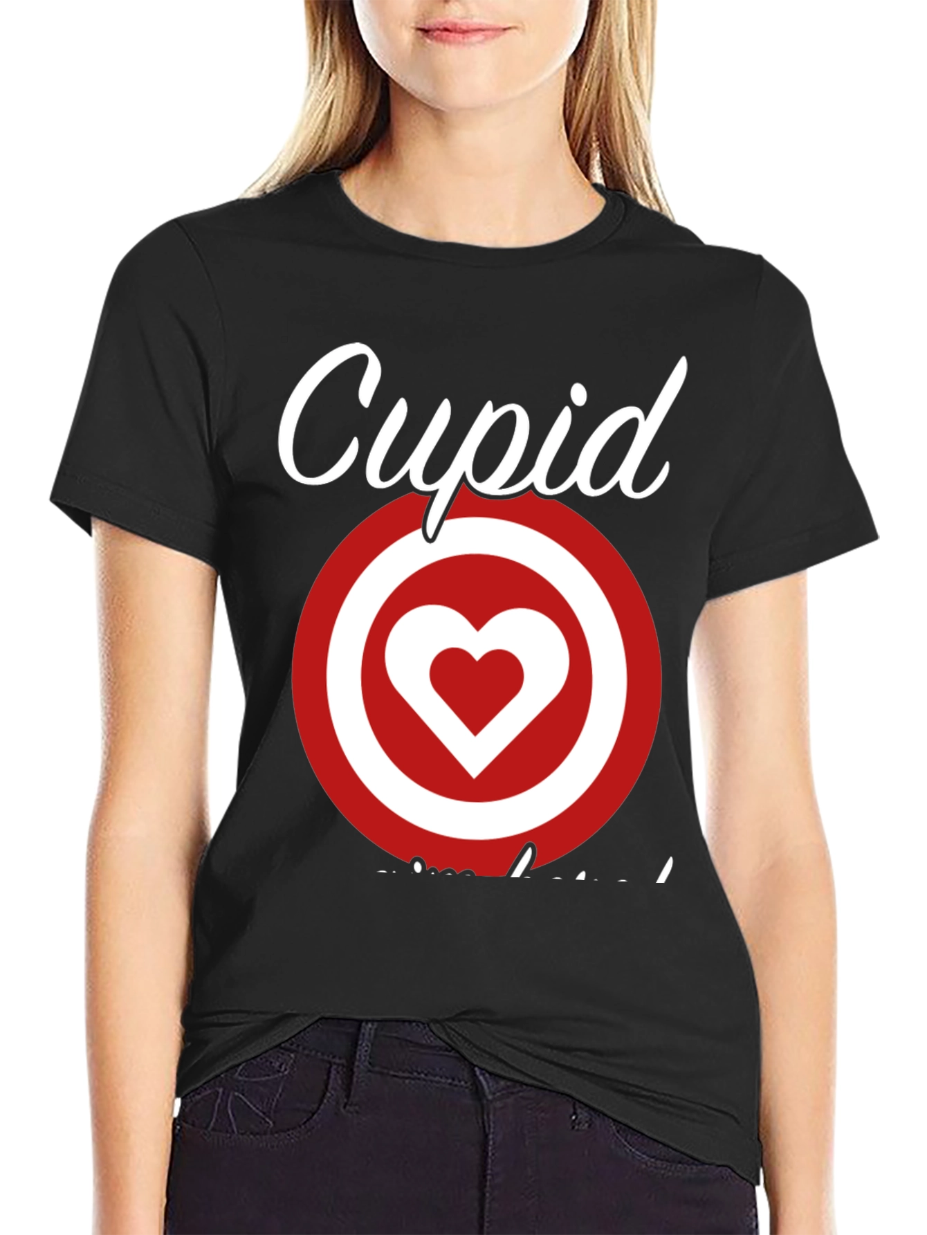 Cupid Target Heart T-Shirt - Valentines Day Love
