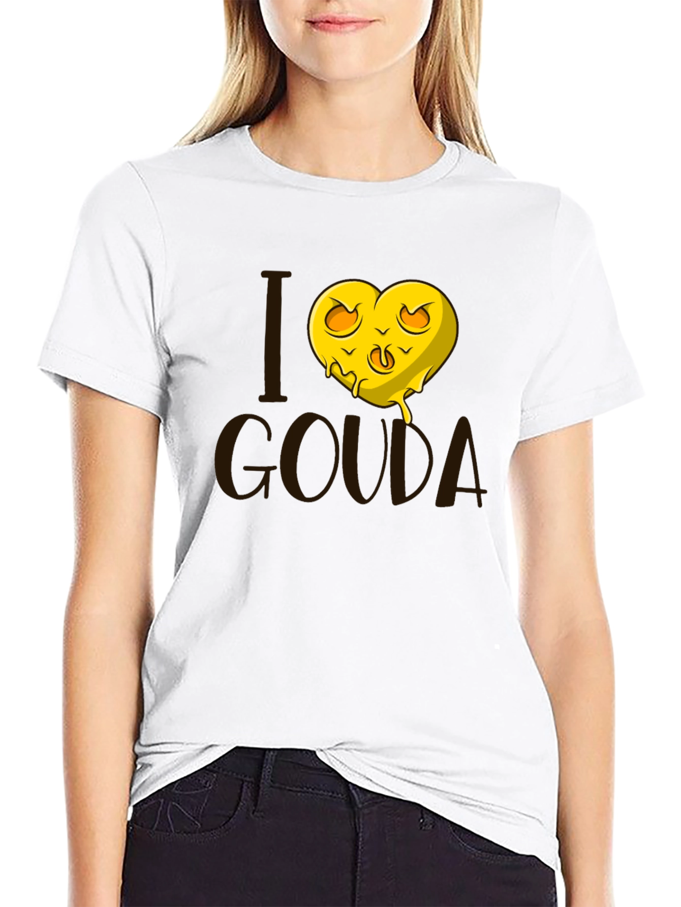 I Heart Gouda Cheese Graphic Tee - Unisex
