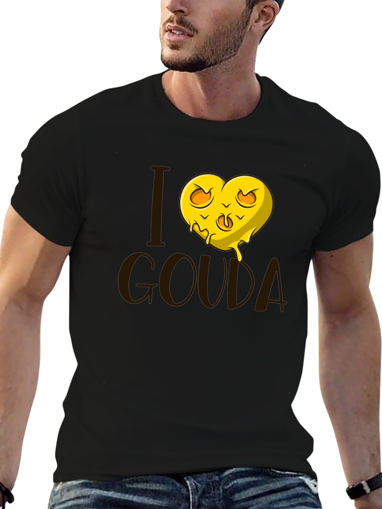 I Heart Gouda Cheese Graphic Tee - Unisex