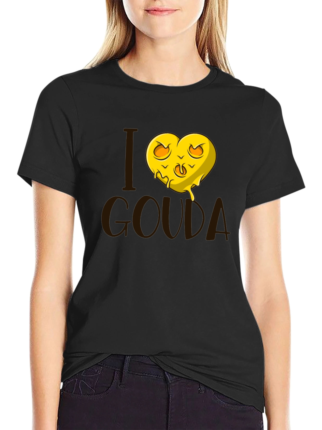 I Heart Gouda Cheese Graphic Tee - Unisex