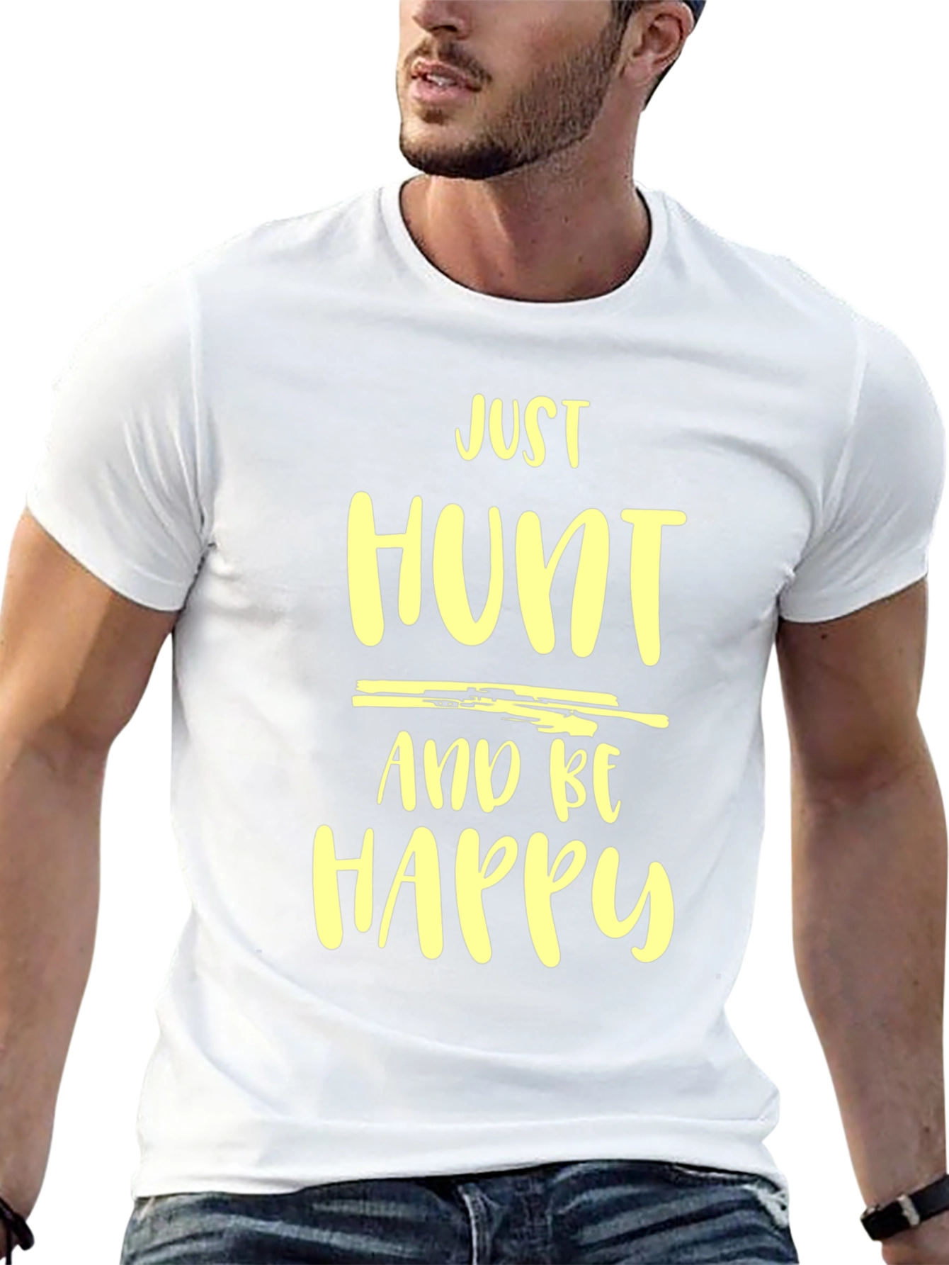 Just Hunt and Be Happy Graphic Tee