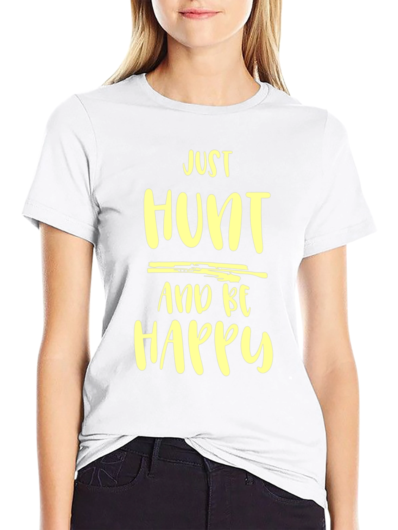 Just Hunt and Be Happy Graphic Tee