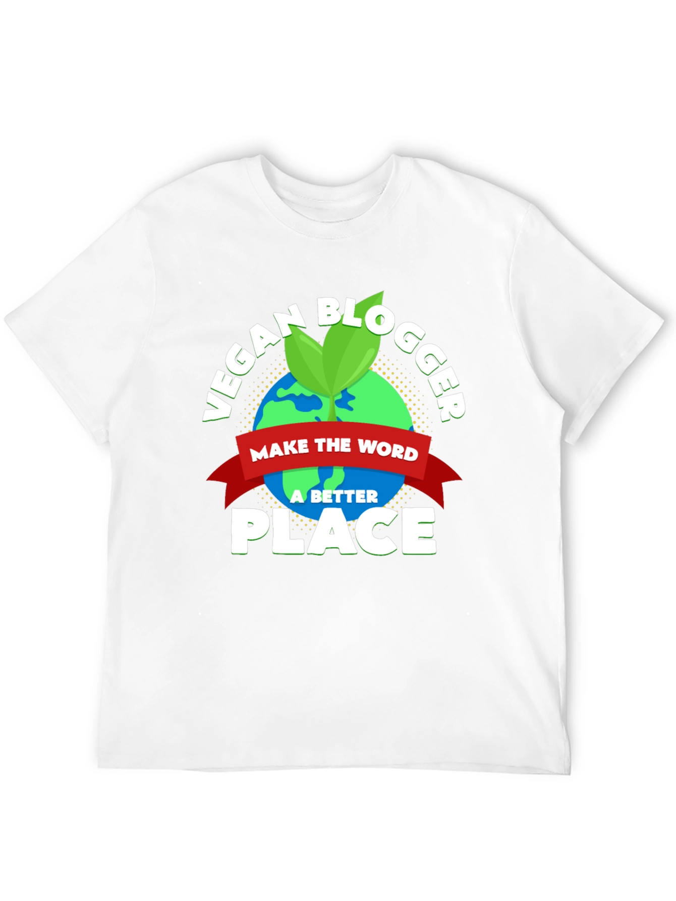 Vegan Blogger Earth Graphic T-Shirt