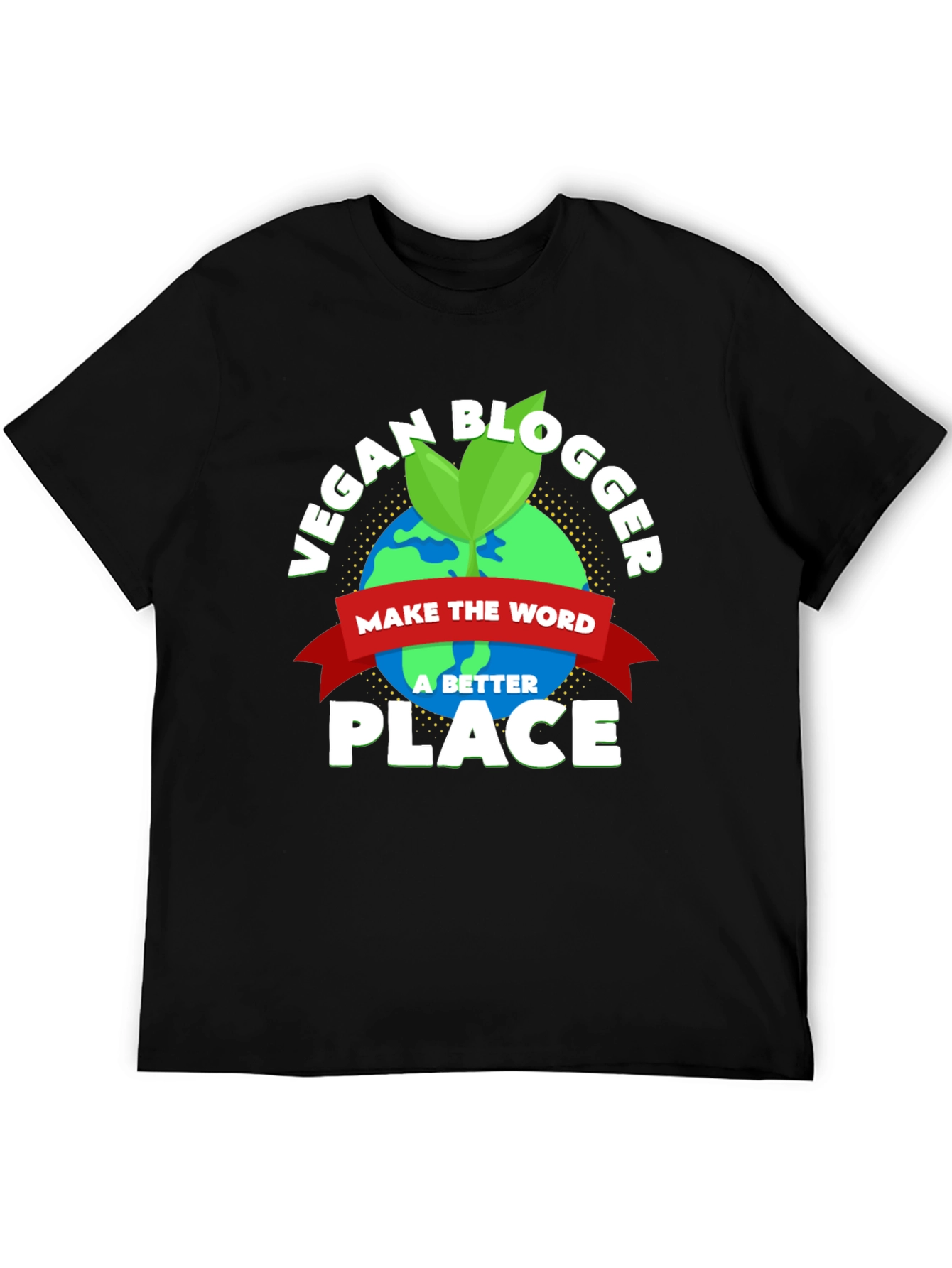 Vegan Blogger Earth Graphic T-Shirt