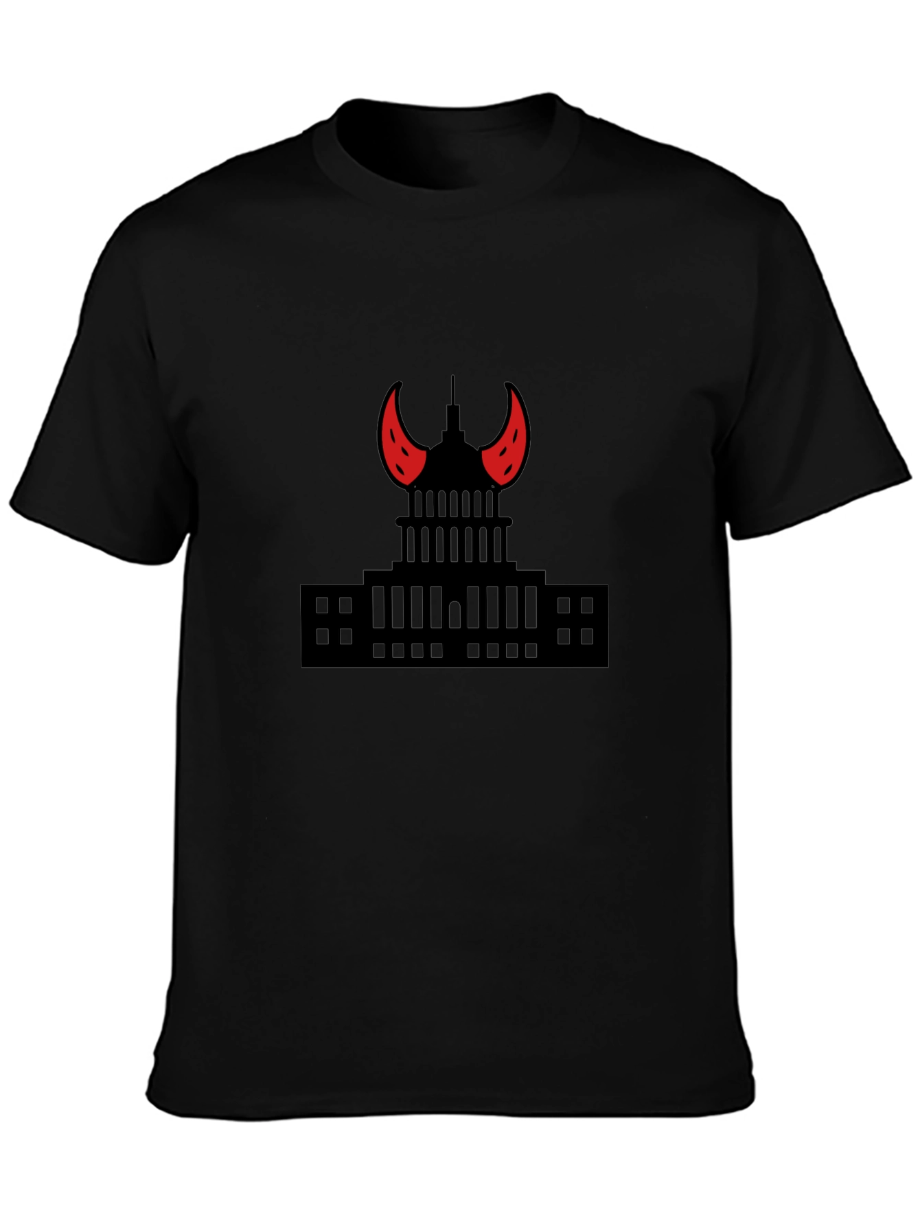 Capitol Devil Horns Graphic T-Shirt - Black