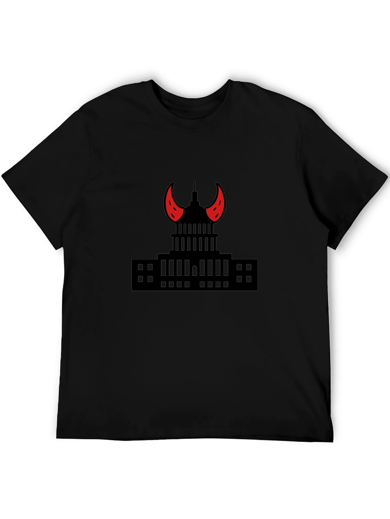 Capitol Devil Horns Graphic T-Shirt - Black