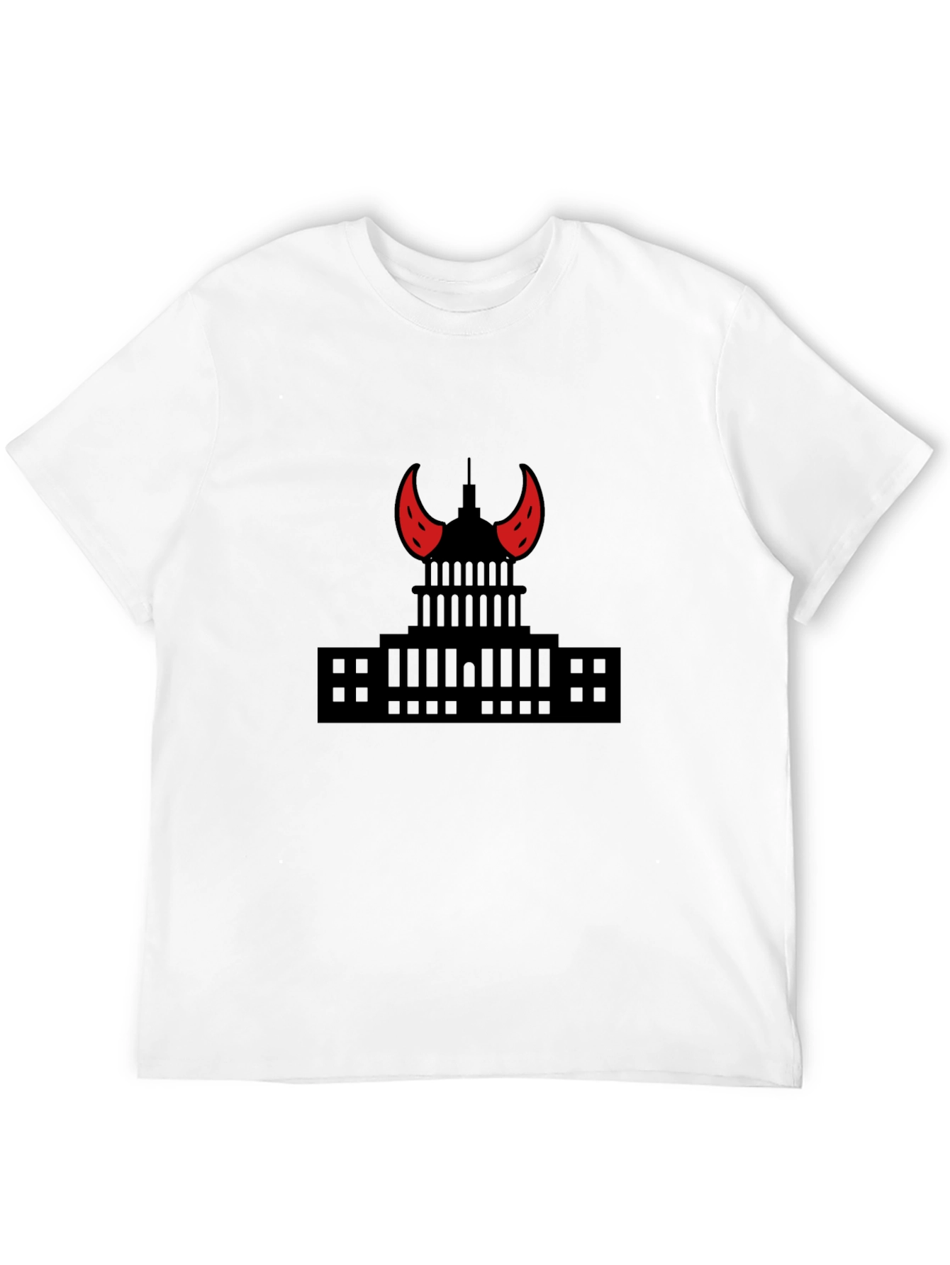 Capitol Devil Horns Graphic T-Shirt - Black