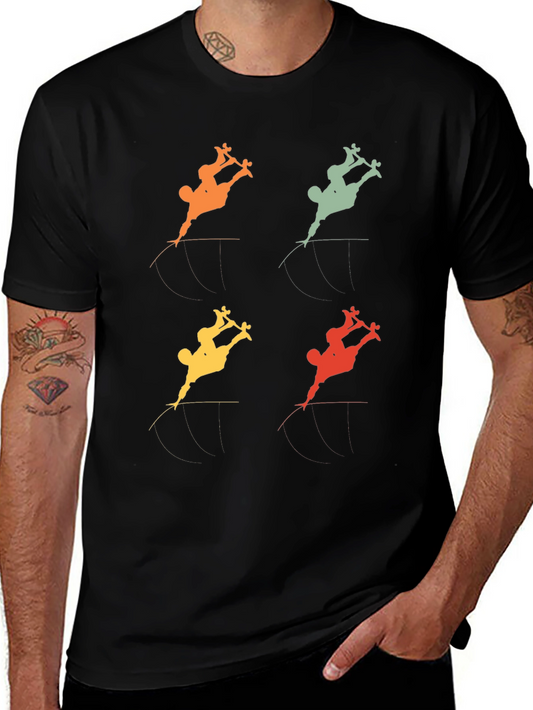 Retro Skateboarder Tee - Vintage Style Graphic T-Shirt