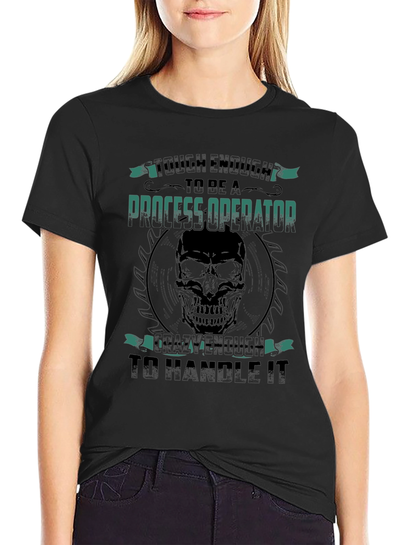 Tough Process Operator Skull Graphic Tee
