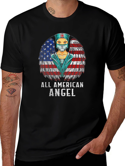 All American Angel Nurse T-Shirt