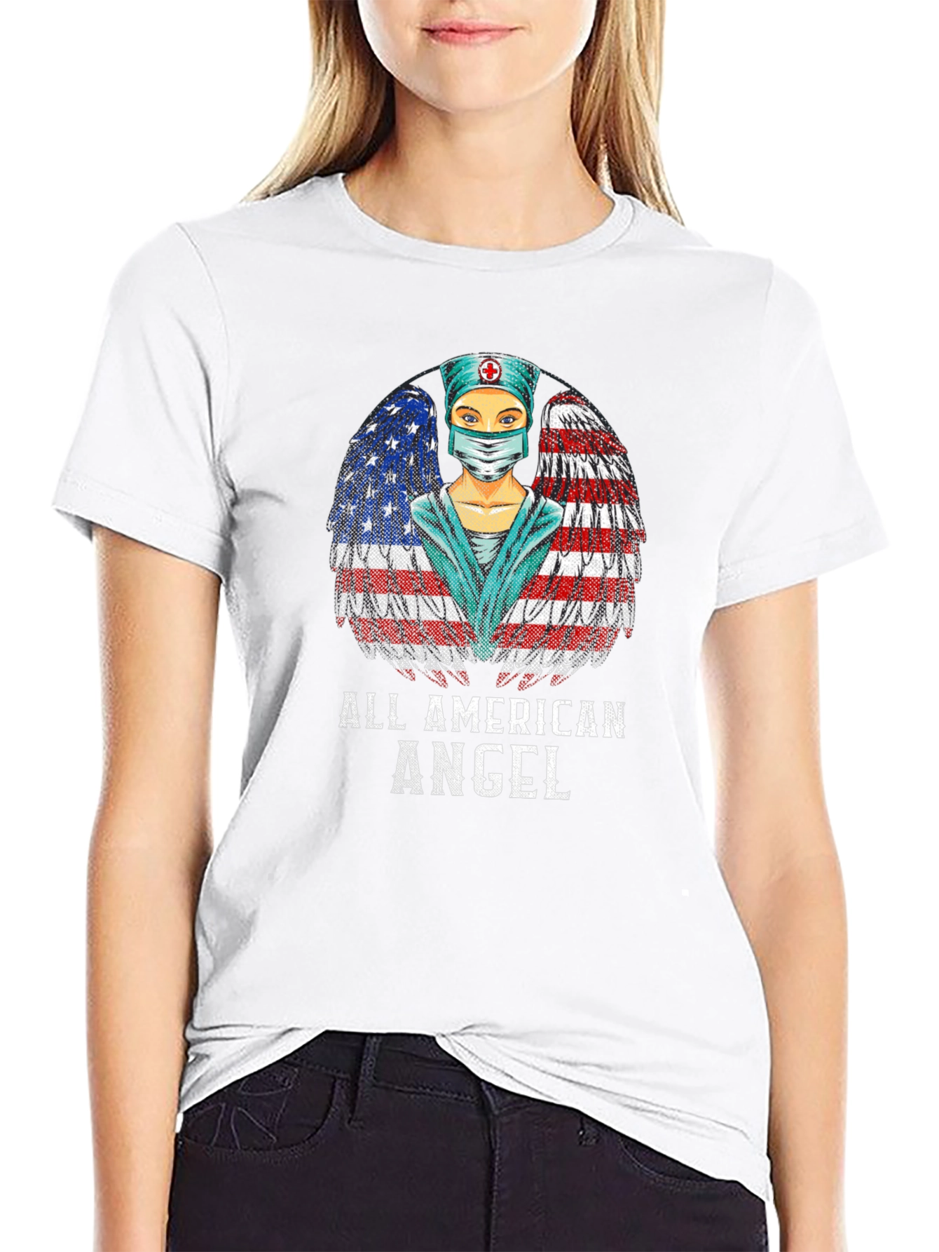 All American Angel Nurse T-Shirt