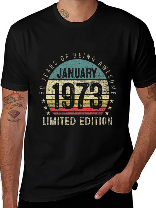50th Birthday January 1973 Limited Edition T-Shirt
