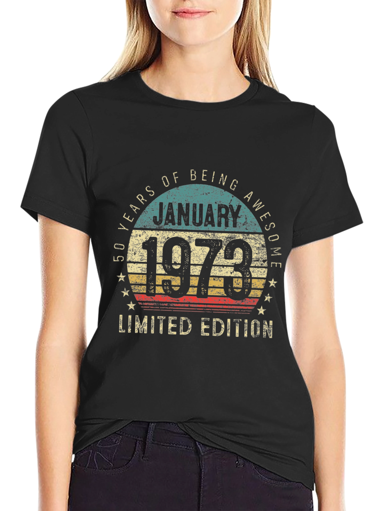 50th Birthday January 1973 Limited Edition T-Shirt
