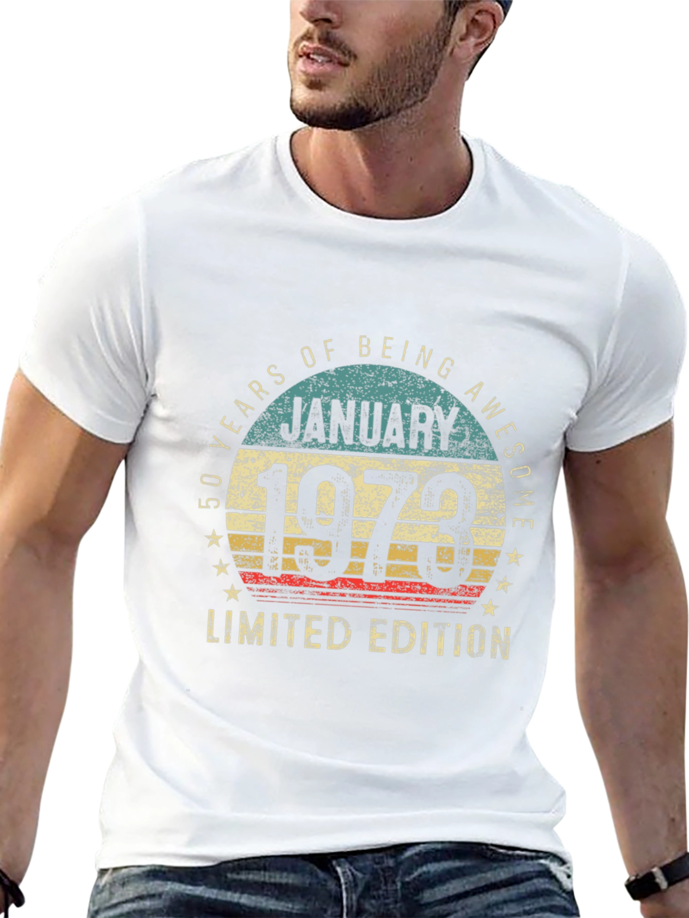 50th Birthday January 1973 Limited Edition T-Shirt