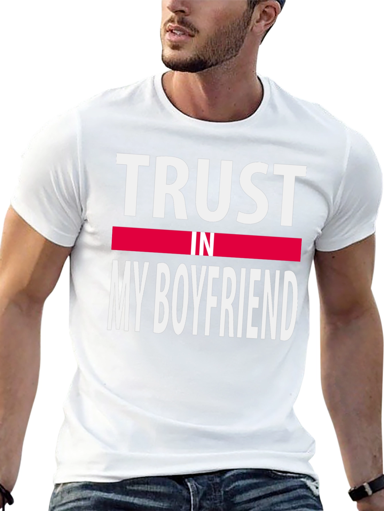 Trust In My Boyfriend Tee - Black