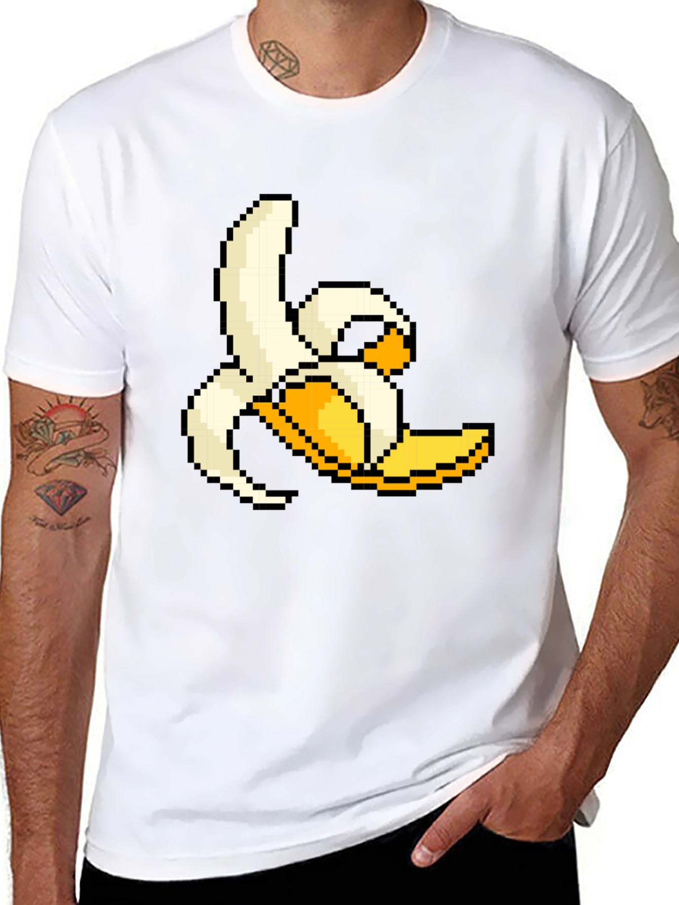 Pixel Banana T-Shirt - Funny Graphic Tee