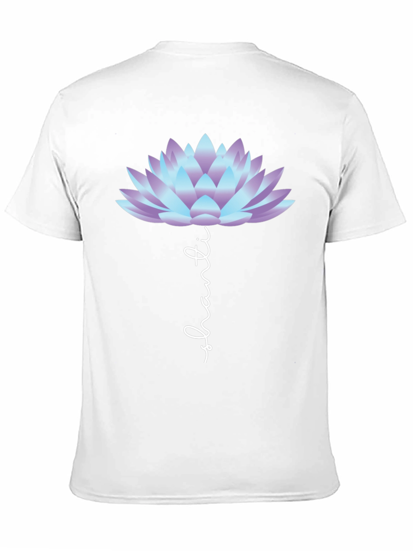 Shanti Lotus Flower Graphic Tee - Black Casual T-Shirt
