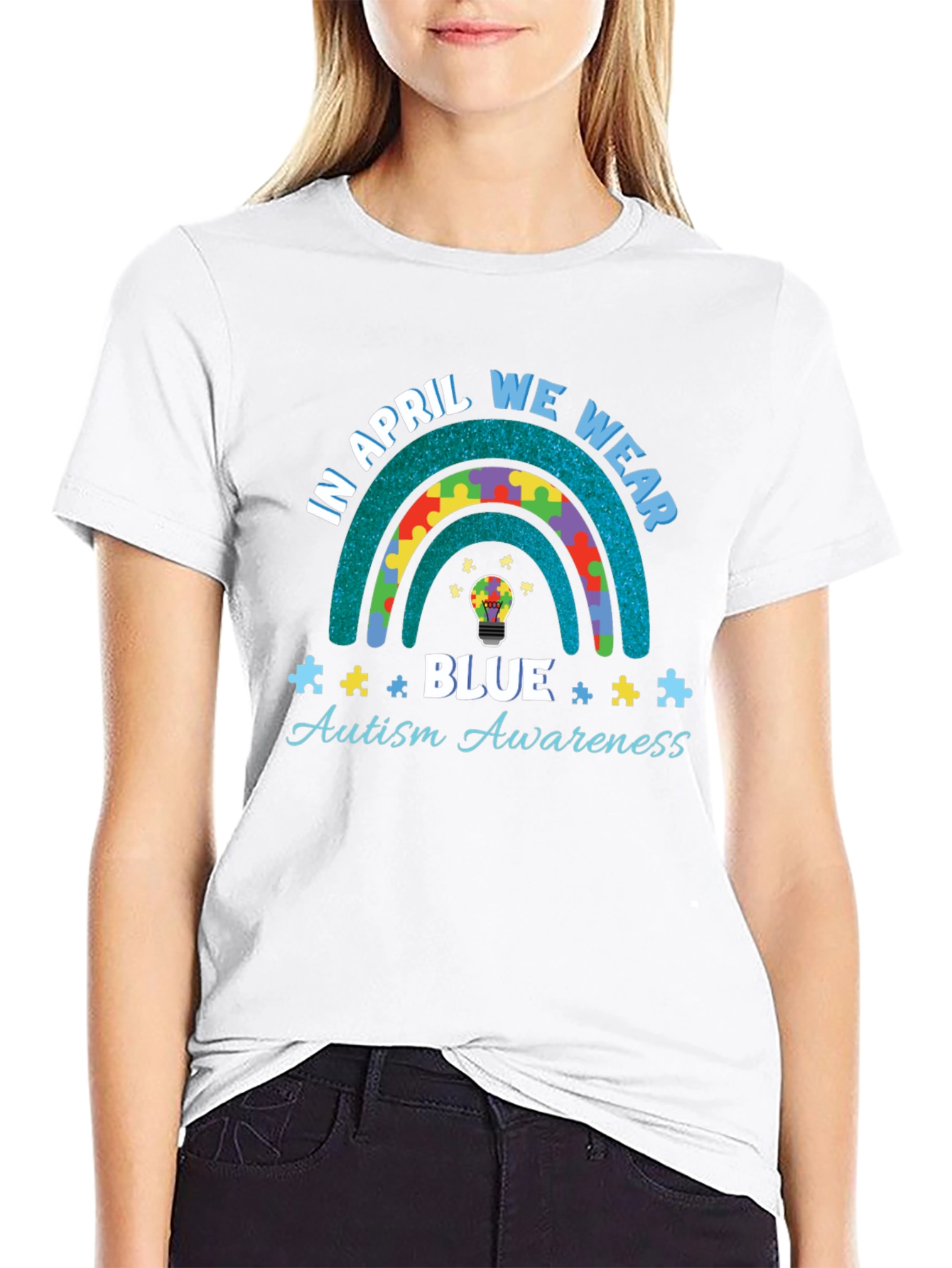 Autism Awareness Rainbow T-Shirt