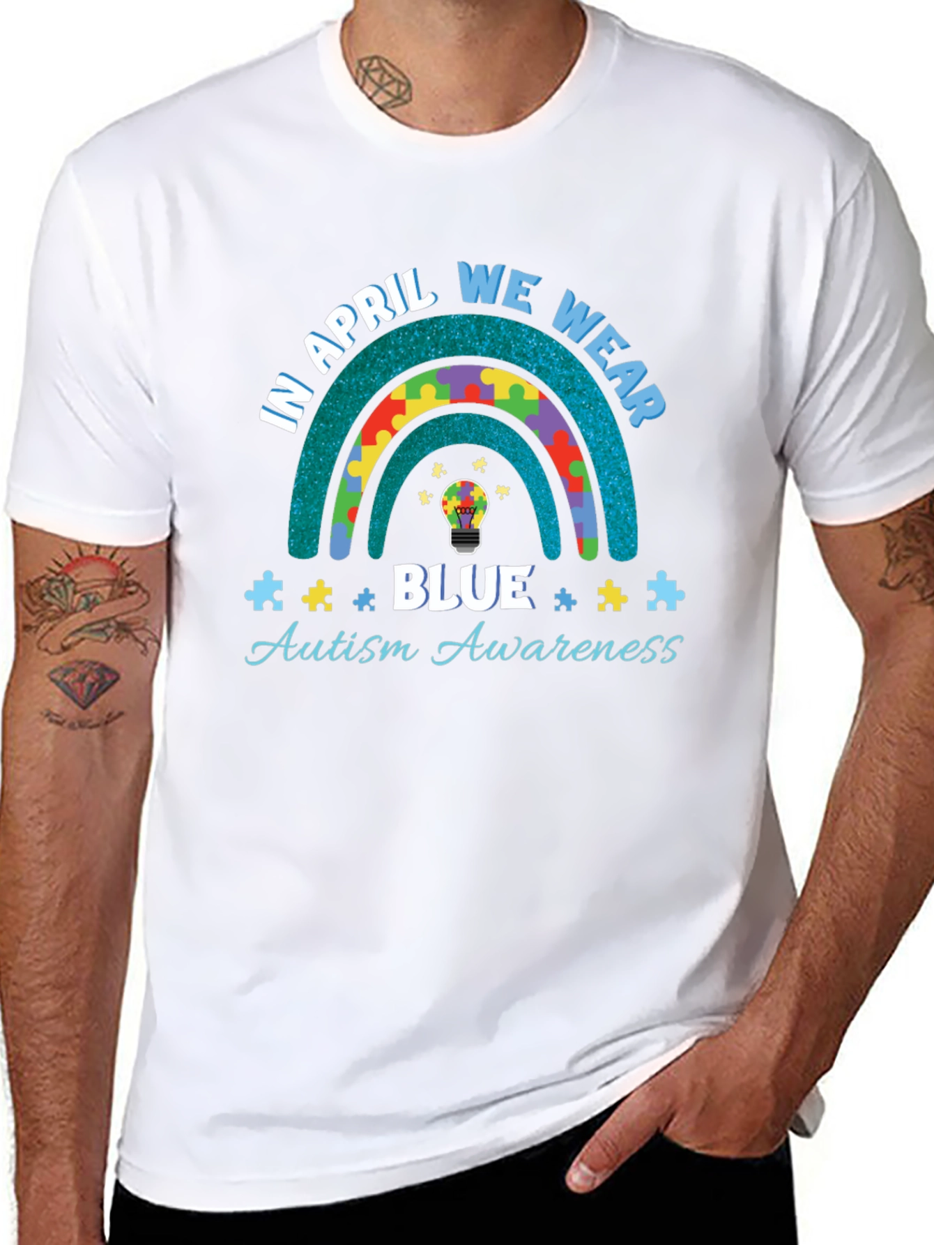 Autism Awareness Rainbow T-Shirt