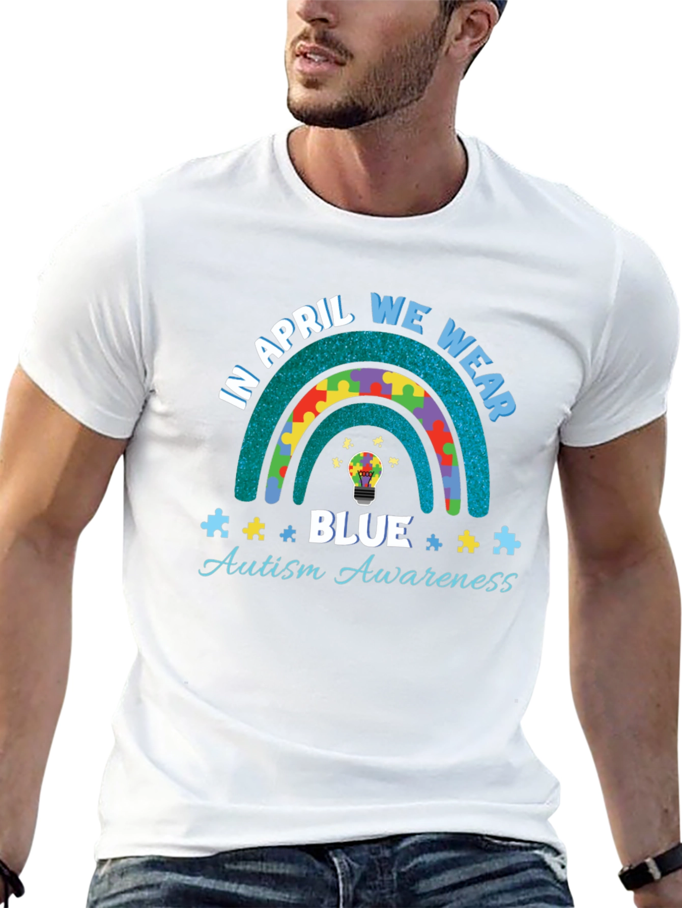 Autism Awareness Rainbow T-Shirt