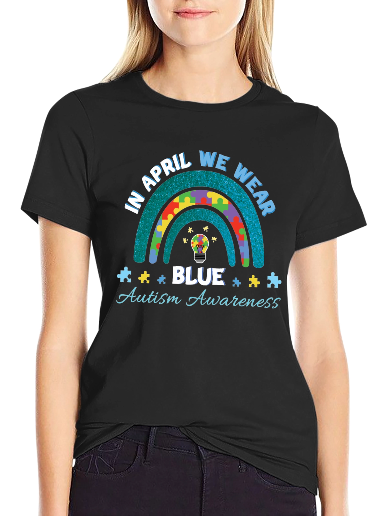 Autism Awareness Rainbow T-Shirt