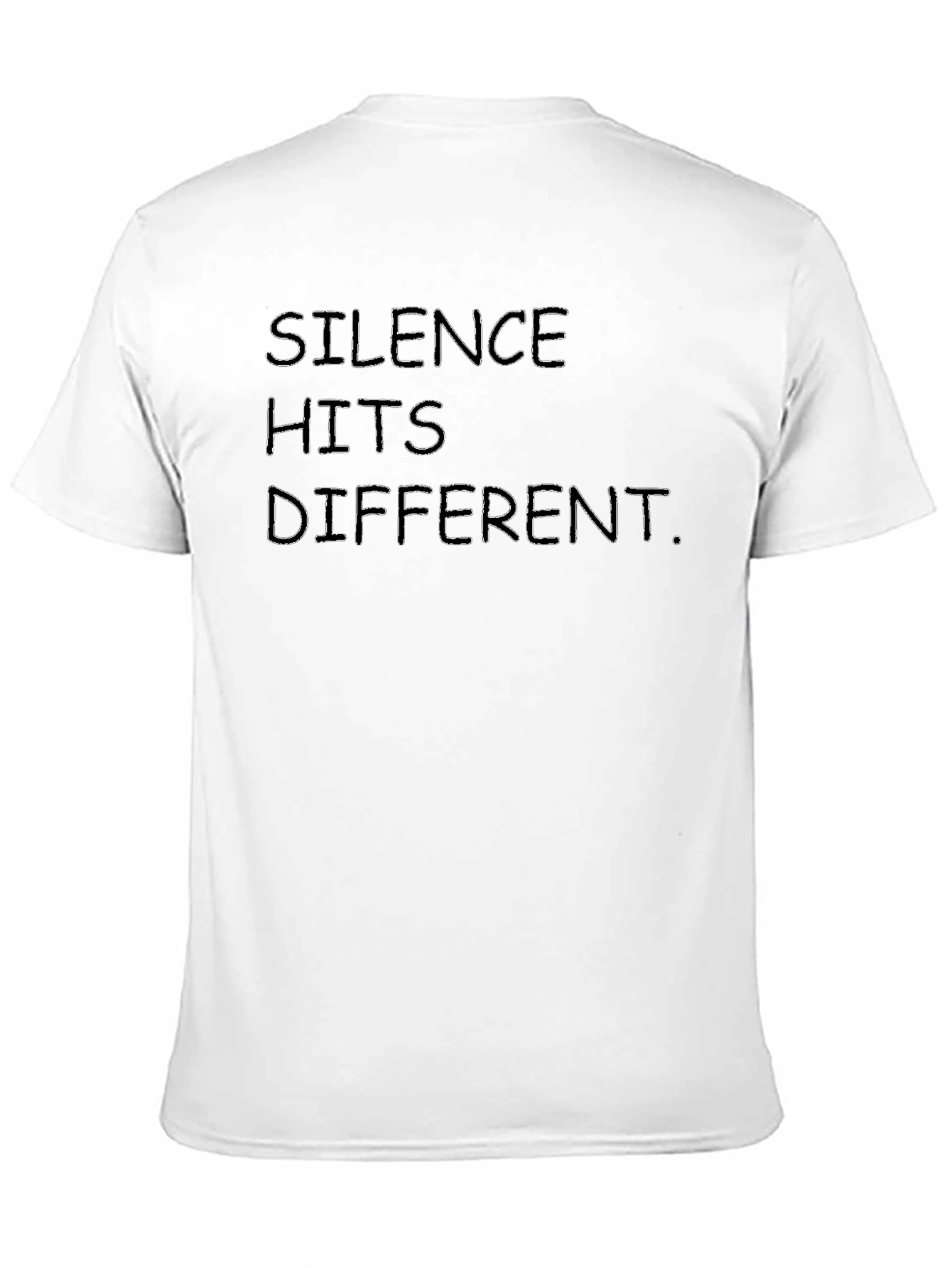 Silence Hits Different T-Shirt - Trendy Statement Tee