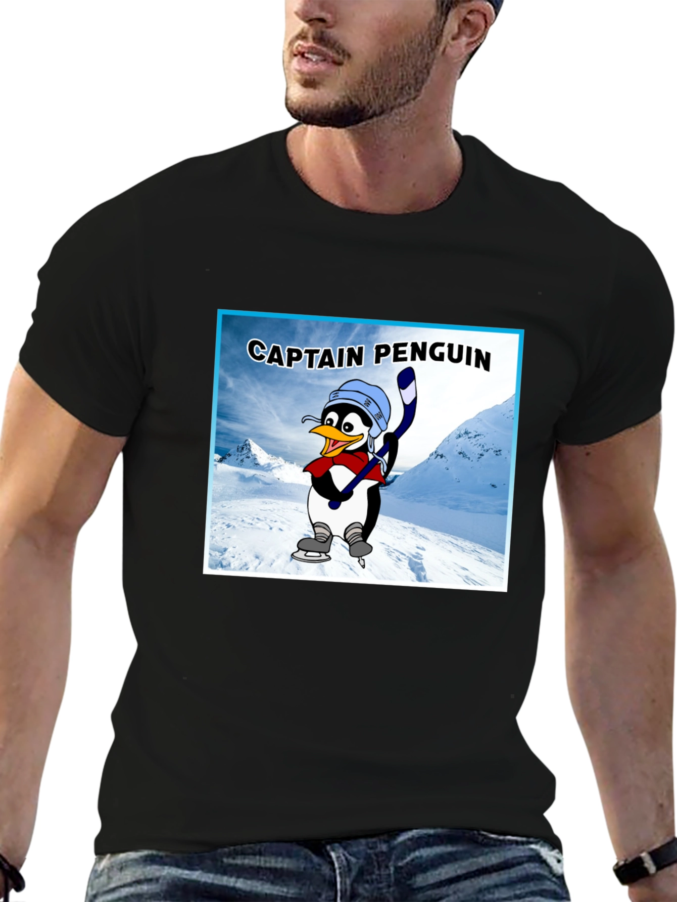 Captain Penguin Graphic T-Shirt