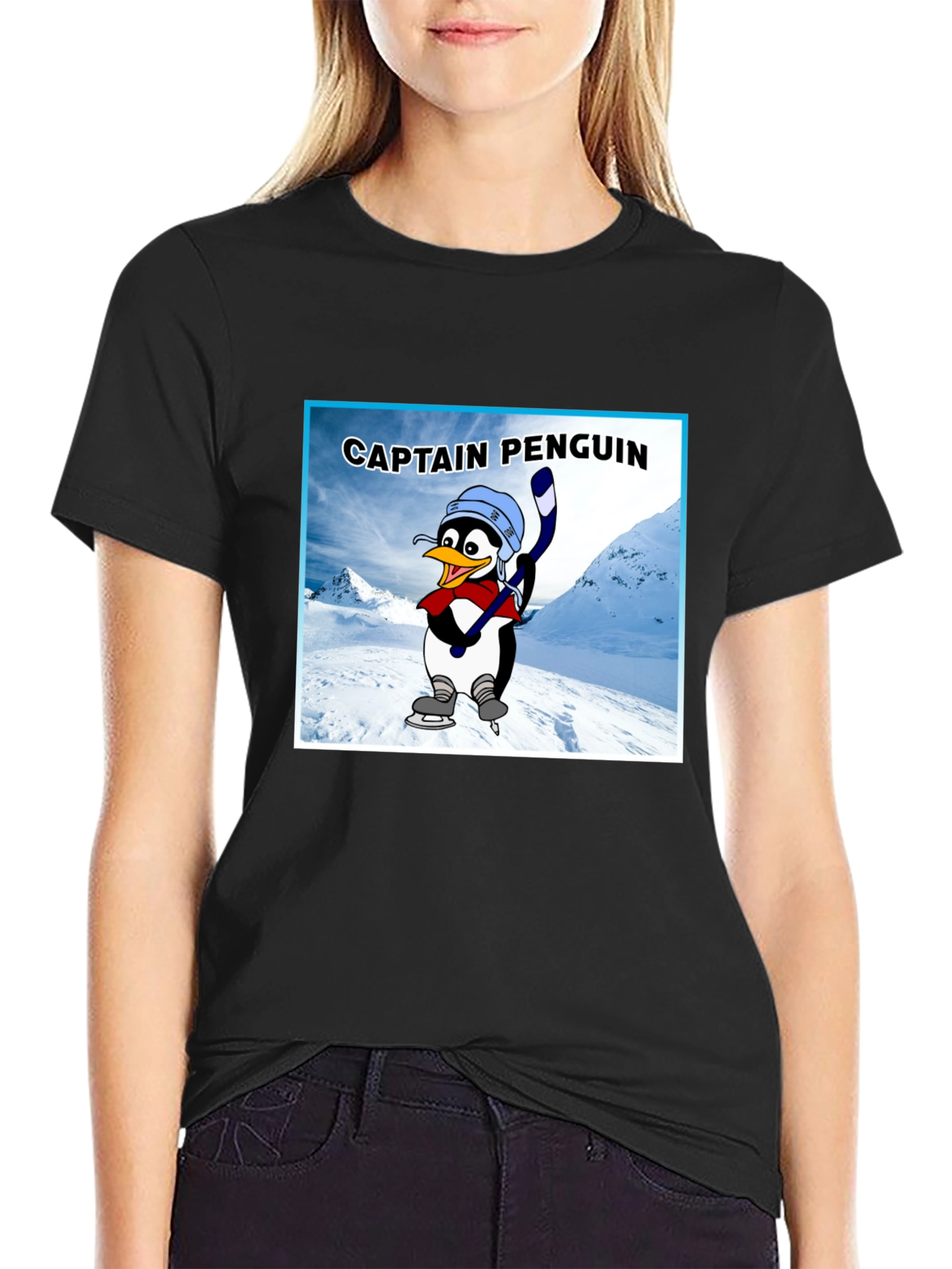 Captain Penguin Graphic T-Shirt